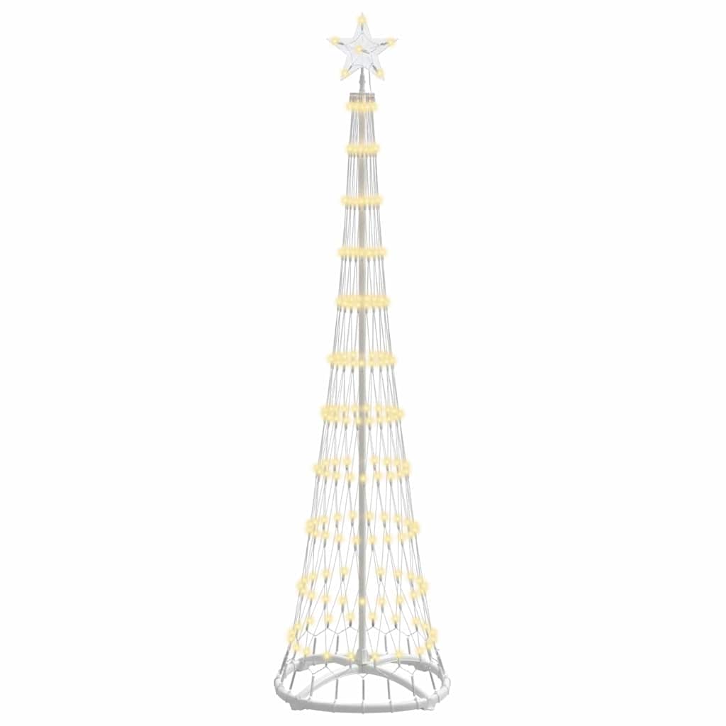 LED jõulupuu Soe valge 190 cm Metall