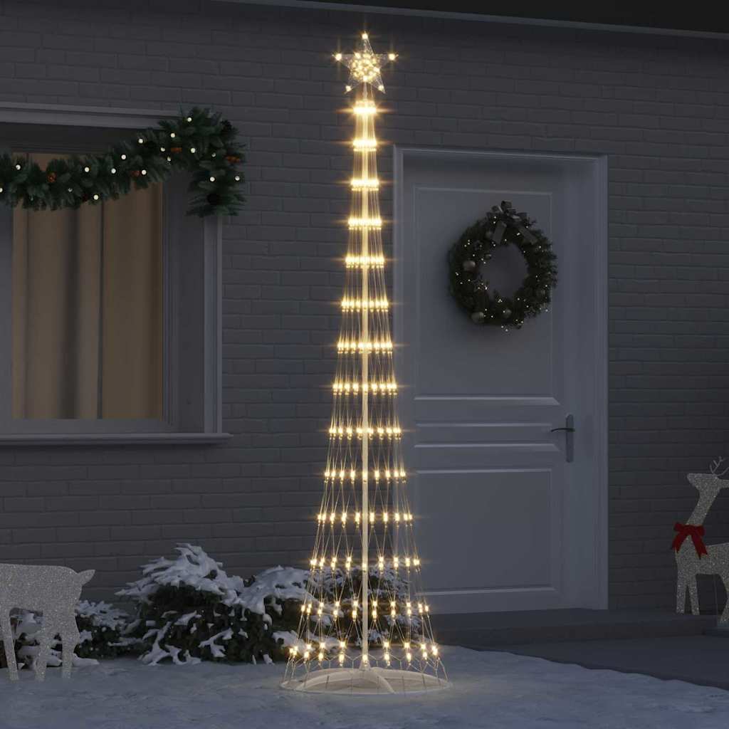 LED jõulupuu Soe valge 250 cm Metall