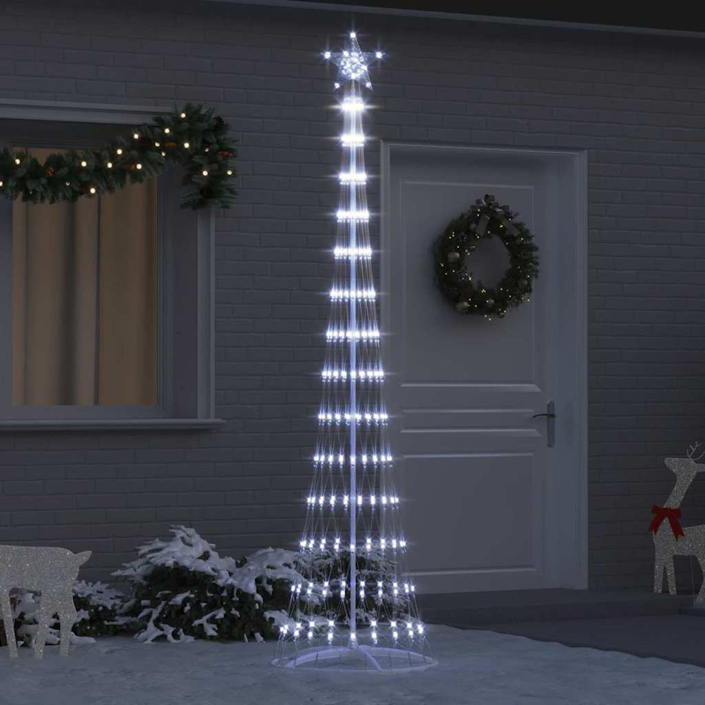LED jõulupuu Külm valge 250 cm Metall