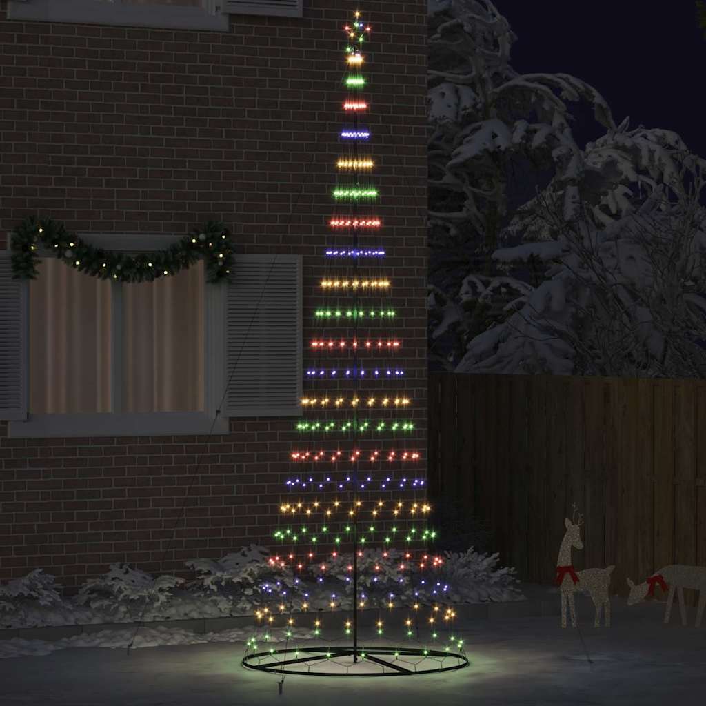 LED jõulupuu Mitmevärviline 400 cm Metall