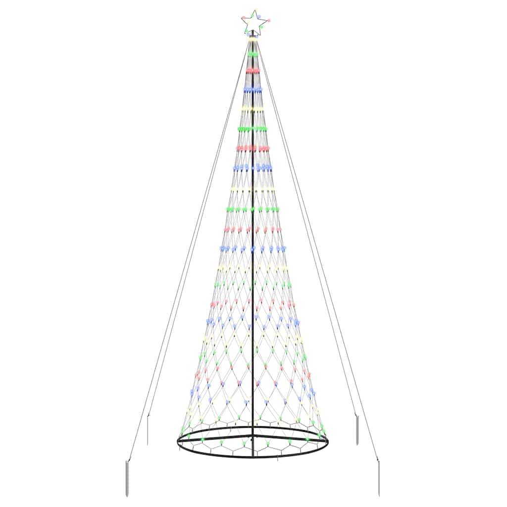 LED jõulupuu Mitmevärviline 400 cm Metall