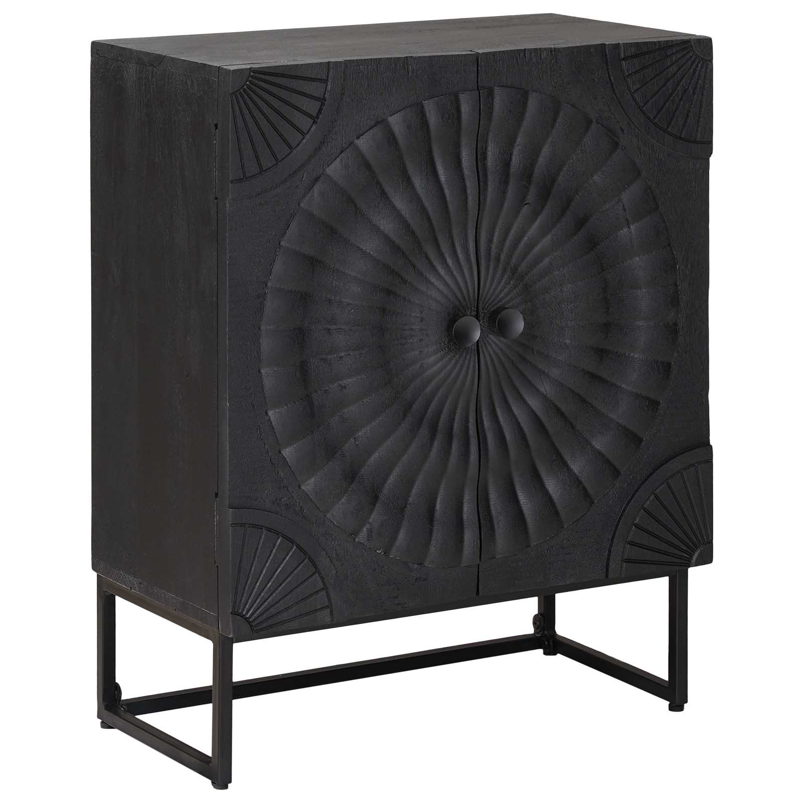 Kõide Must 55 x 30 x 70 cm Sooline Mango Puit ja Töödeldud Puit