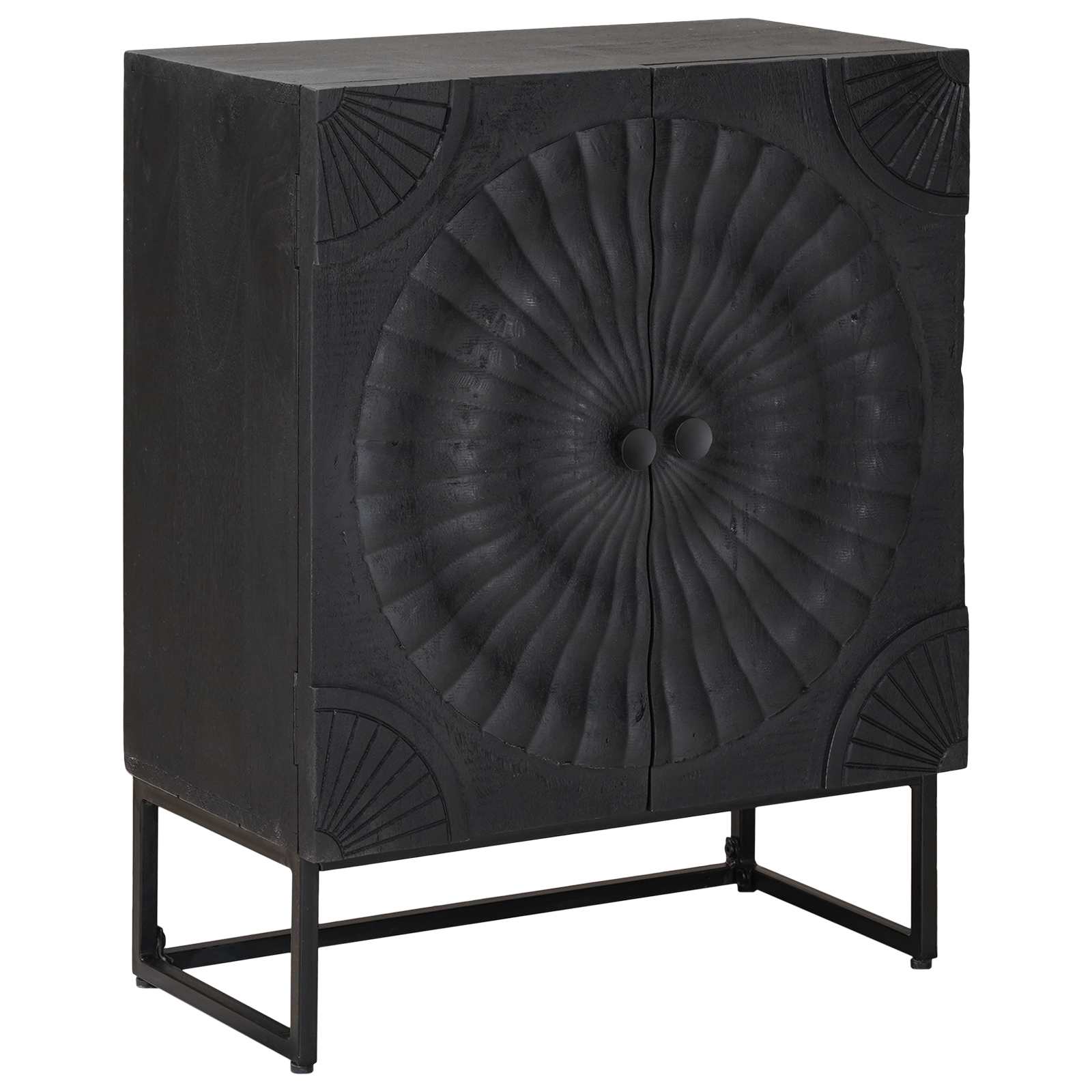 Kõide Must 55 x 30 x 70 cm Sooline Mango Puit ja Töödeldud Puit