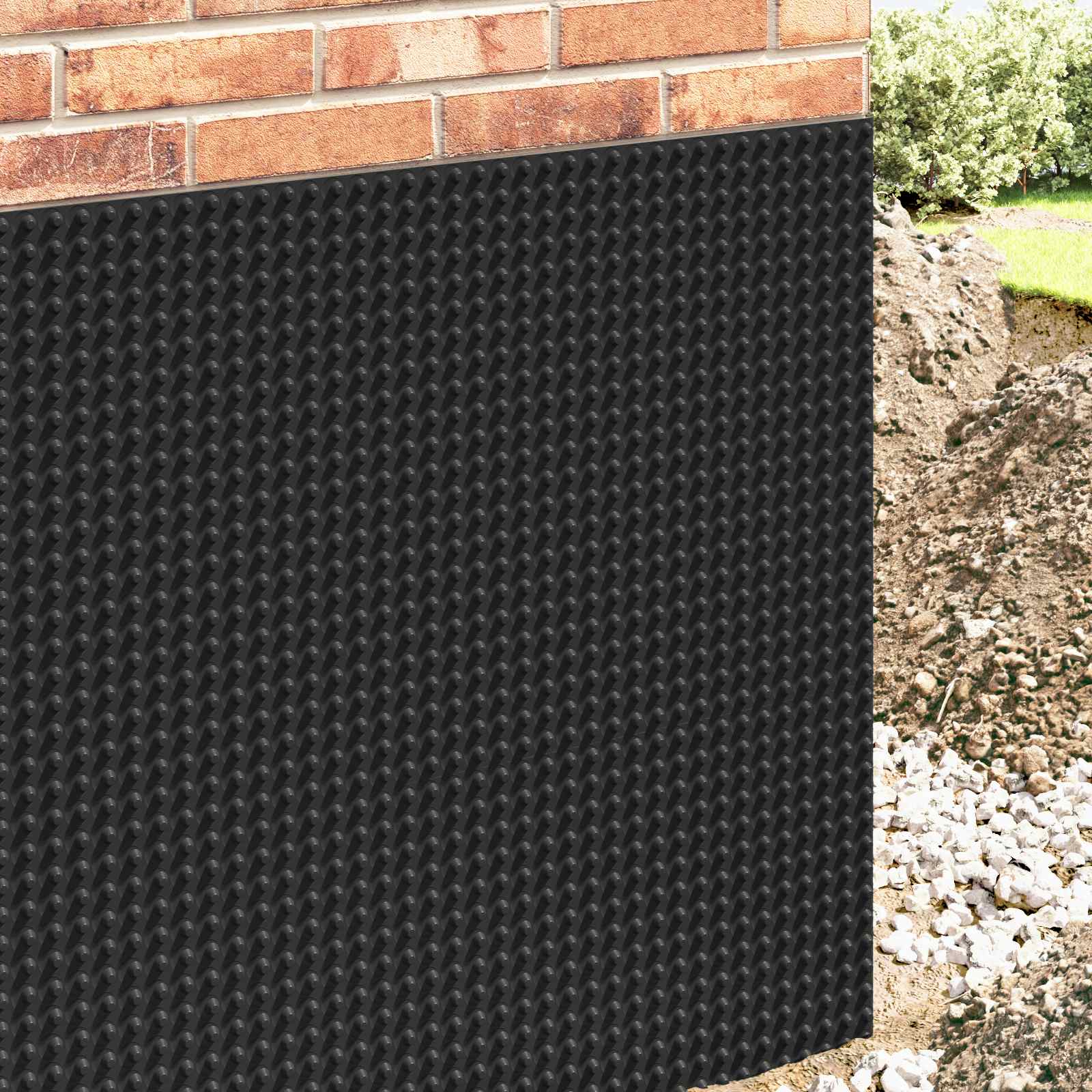 Kurruline kuivenduspapp Must 0,5 x 20 m HDPE
