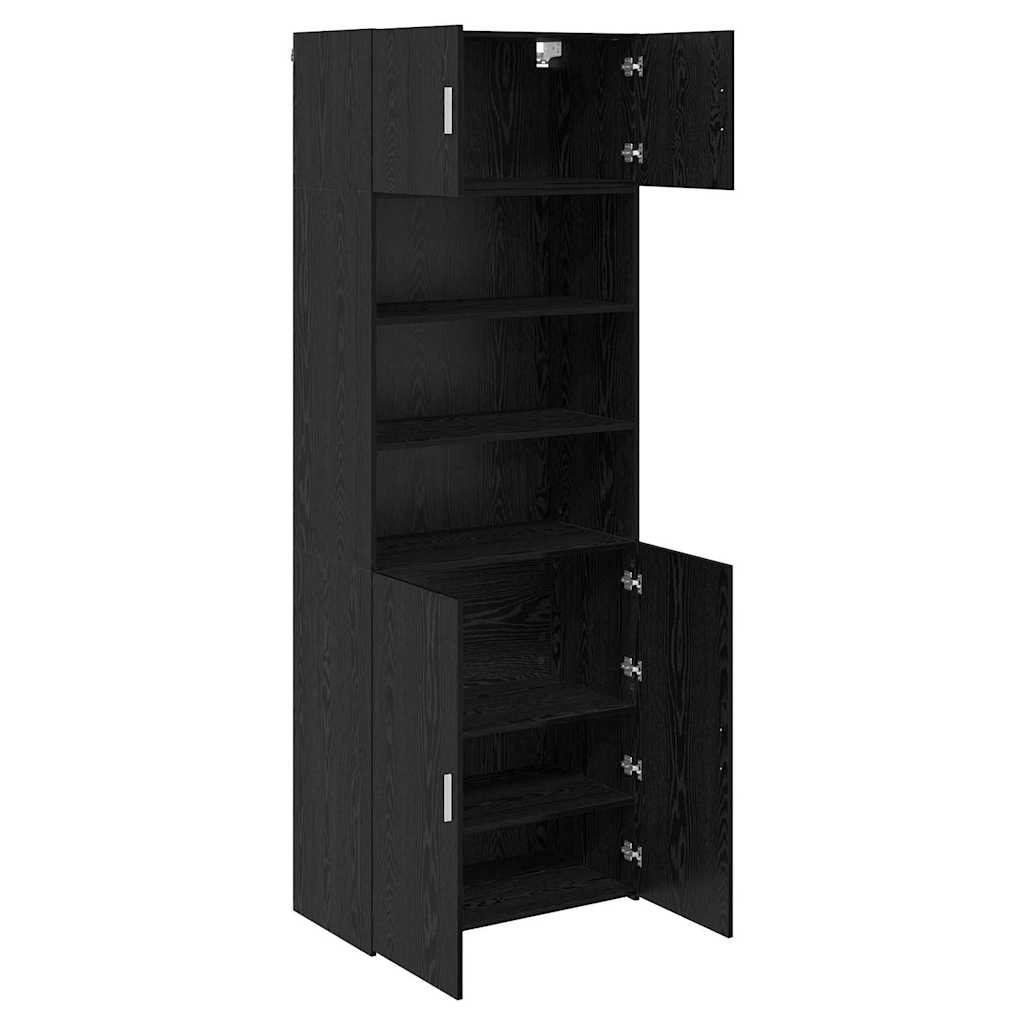 Hoiukapp Must tamm 80 x 42,5 x 225 cm Tehispuit