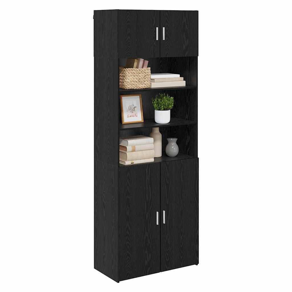 Hoiukapp Must tamm 80 x 42,5 x 225 cm Tehispuit