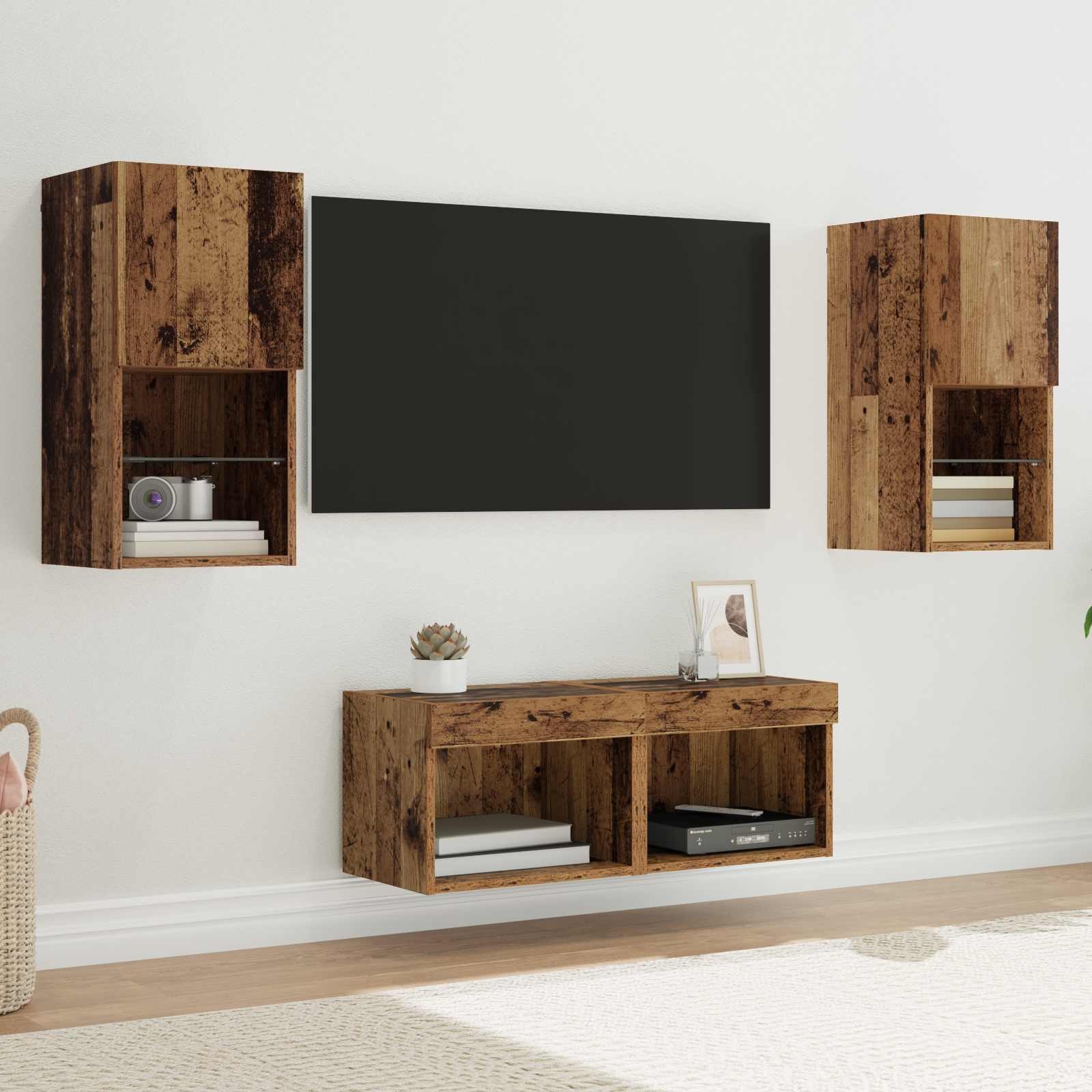 TV Seinakapid 4 tk Vana puit Tehispuit
