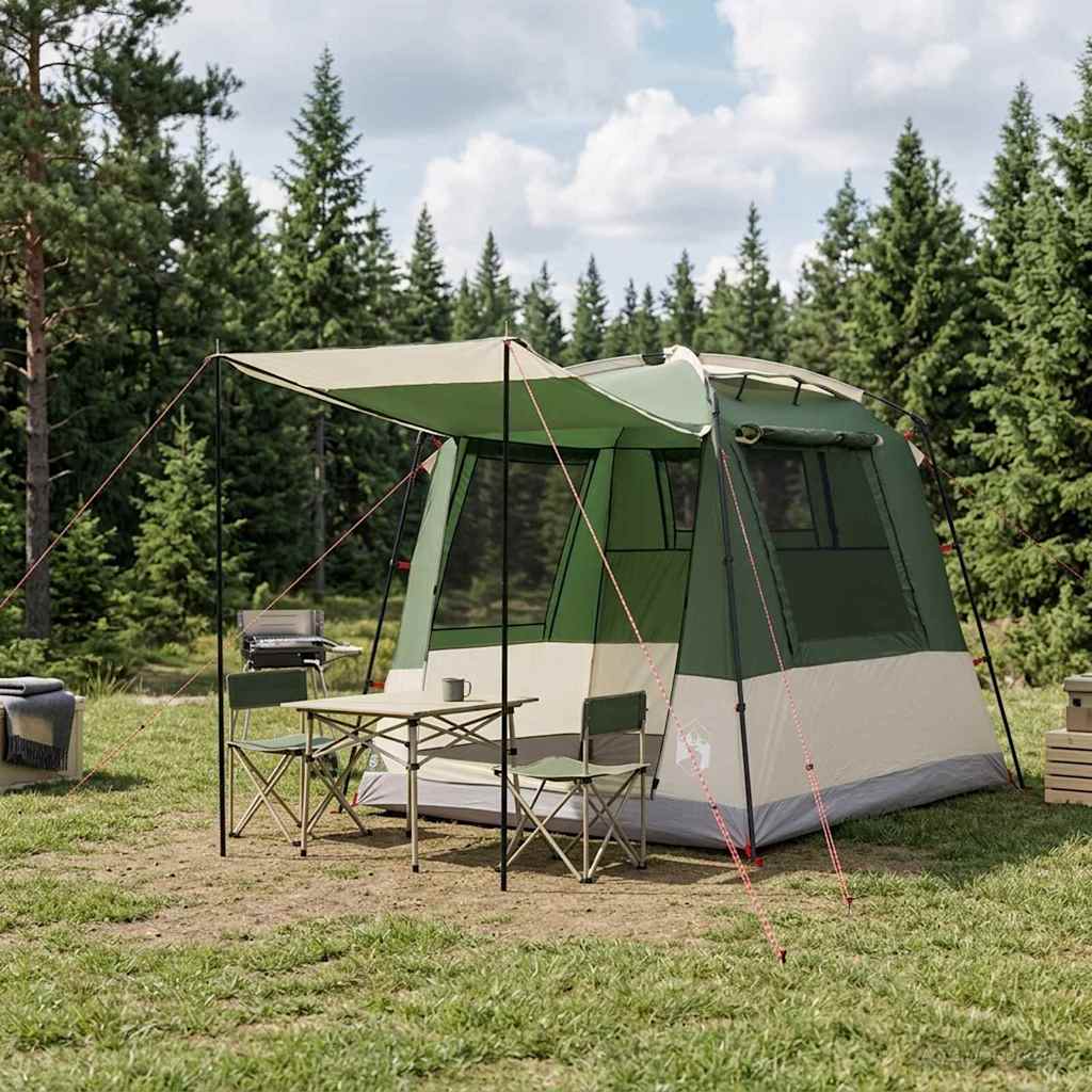Pidutelgid 4-kohaline Roheline 185T Polüester PU-kattega
