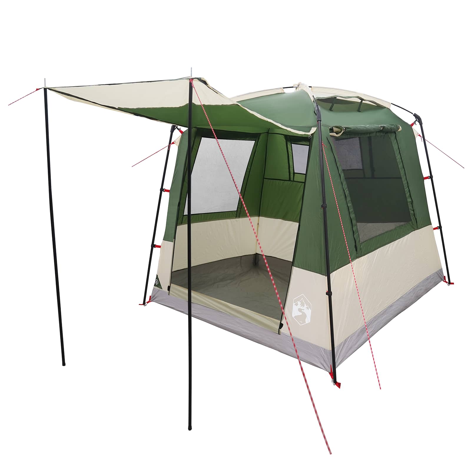 Pidutelgid 4-kohaline Roheline 185T Polüester PU-kattega