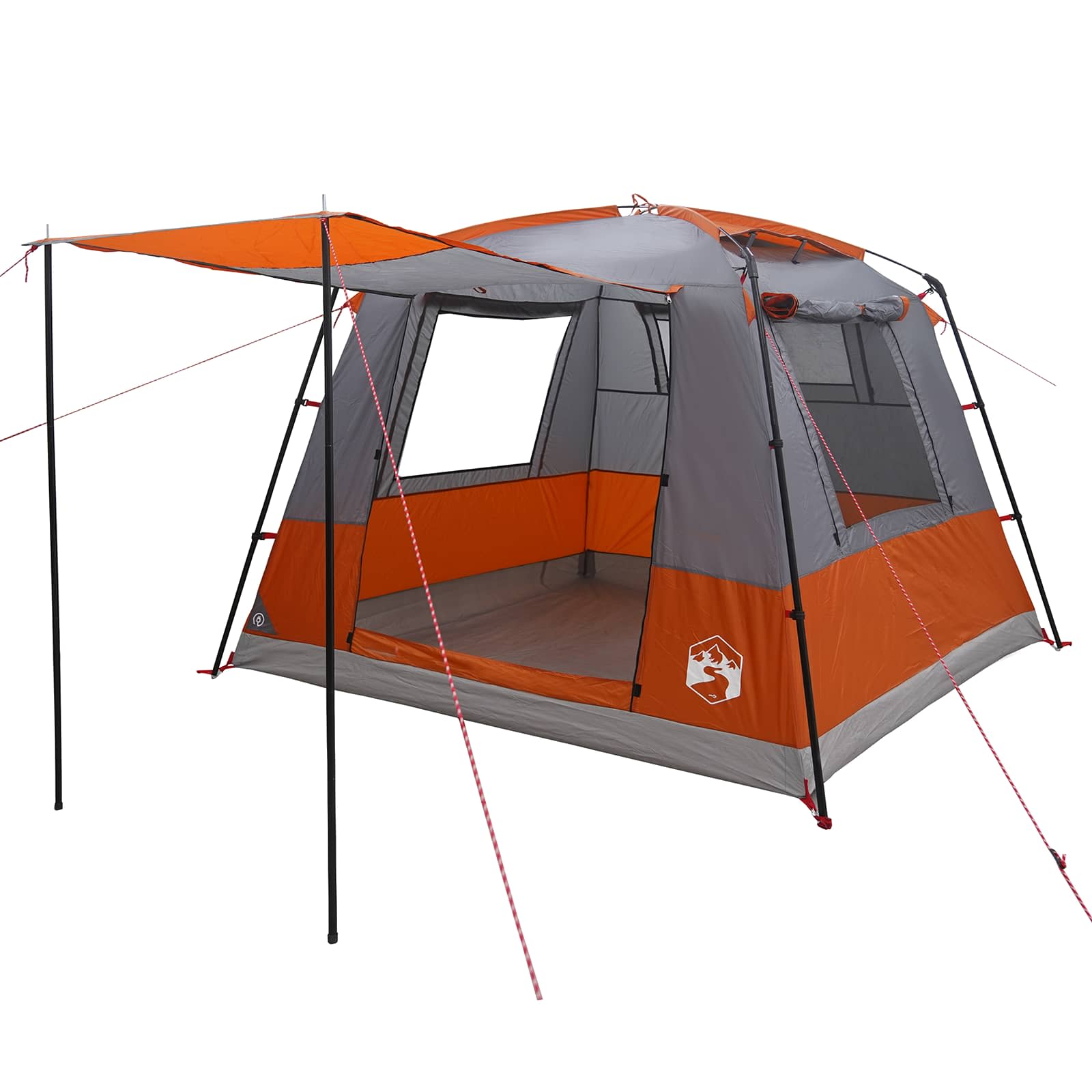 Pidutelgid 10-kohaline Hall ja oranž 185T Polüester PU-kattega