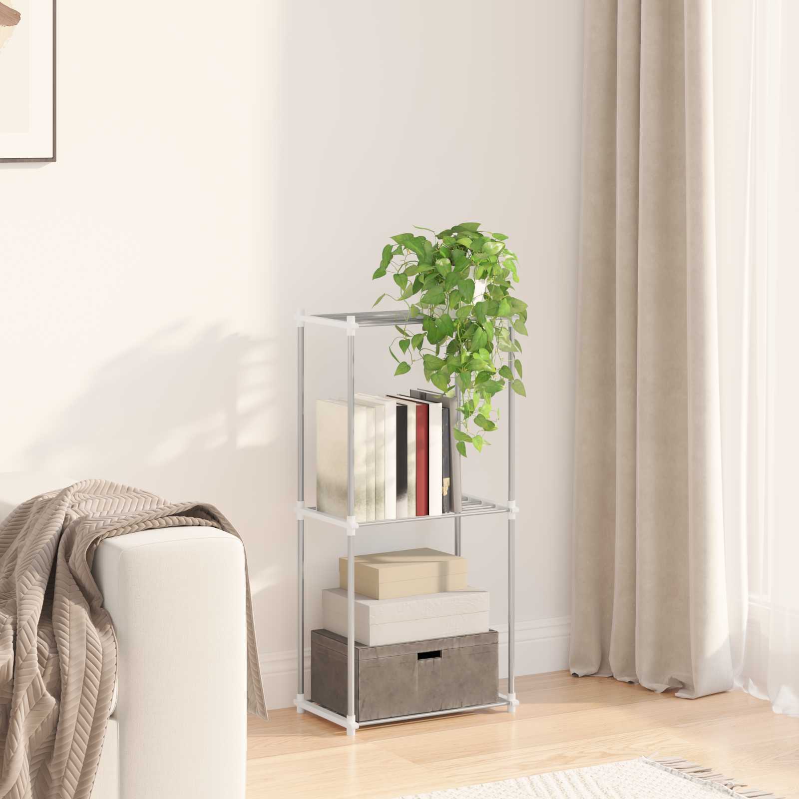 Toruriiul ladustamisega Valge 42,5 x 27 x 91,5 cm Alumiinium