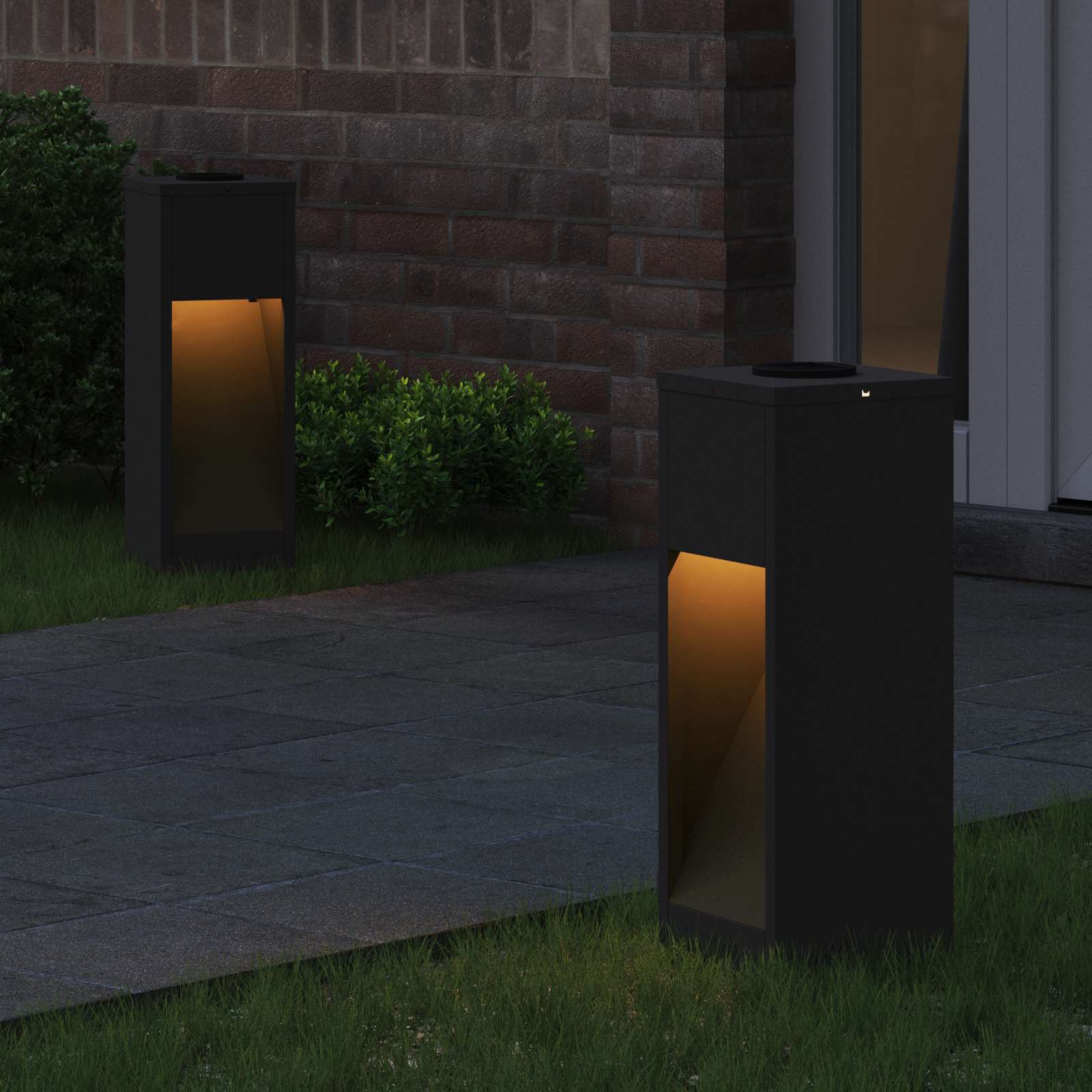 Päikese Led Rada Valgus 2 tk Soe valge 18 x 18 x 50 cm
