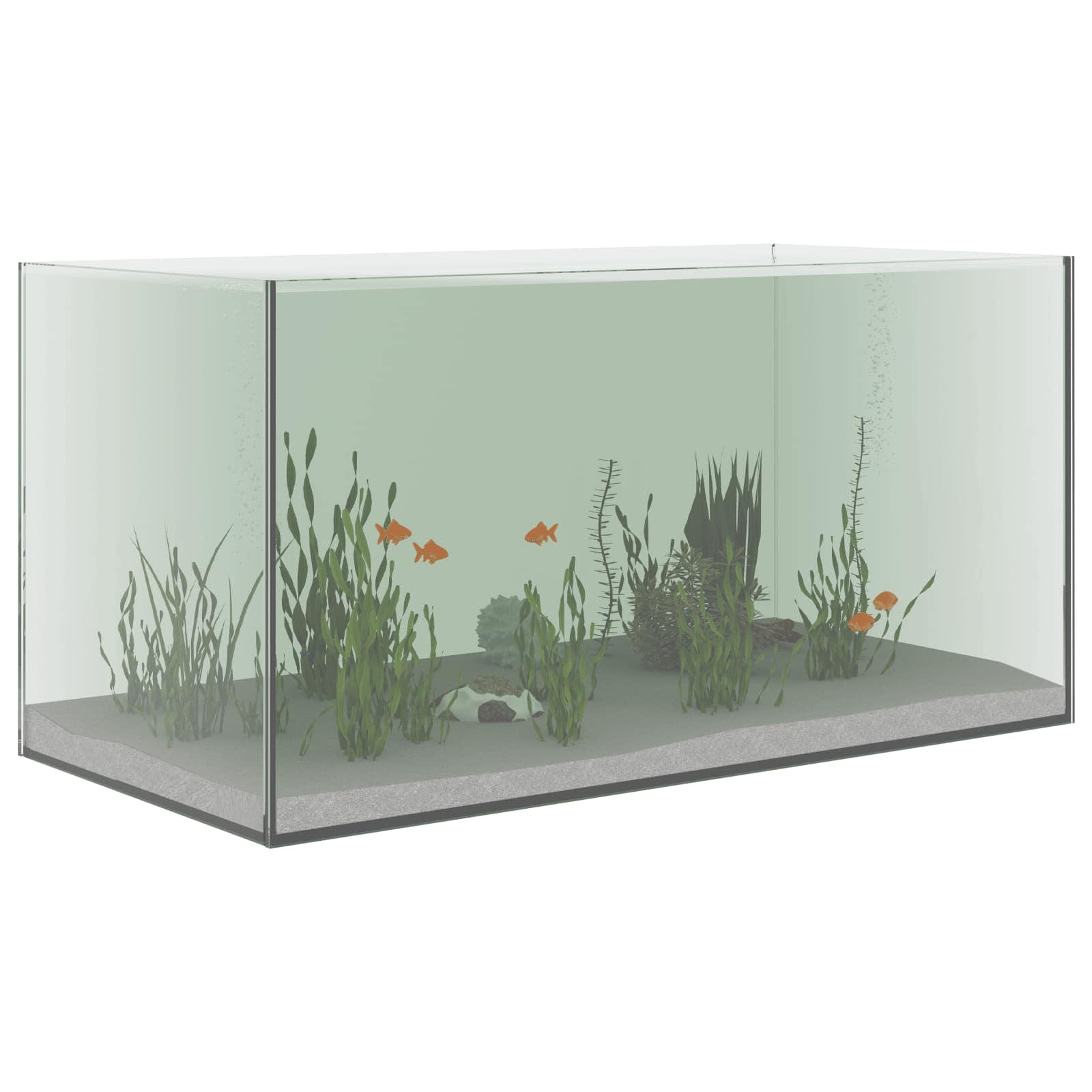 Akvaarium ladustamisega Läbipaistev 60 x 30 x 30 cm Klaas