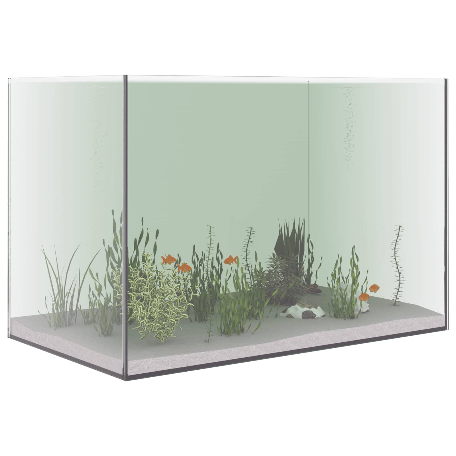 Akvaarium ladustamisega Läbipaistev 60 x 35 x 40 cm Klaas