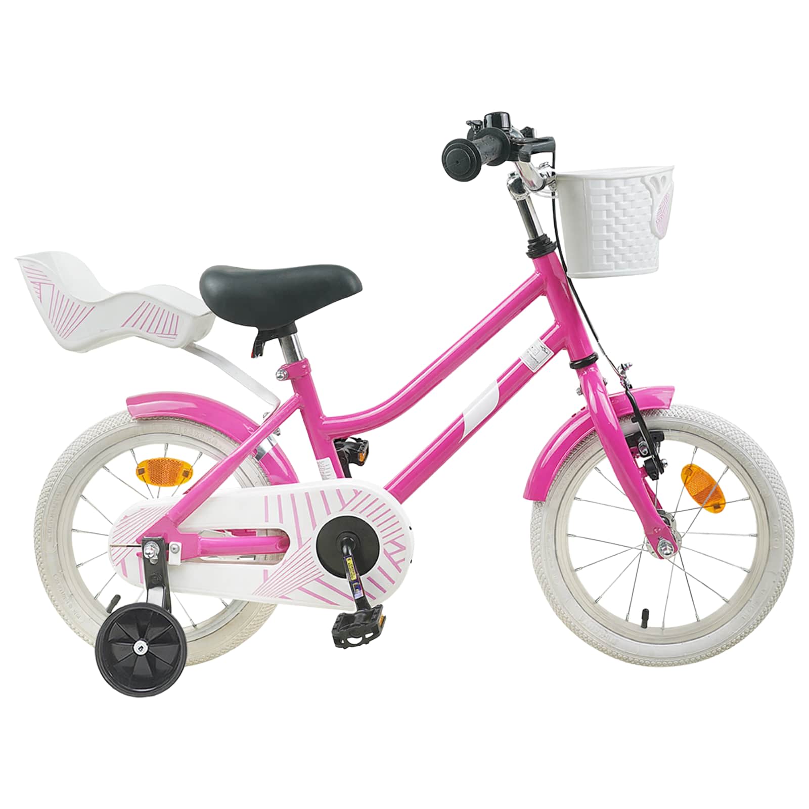 Laste Bike 16 Tolli 4-6 aastastele Tumepink
