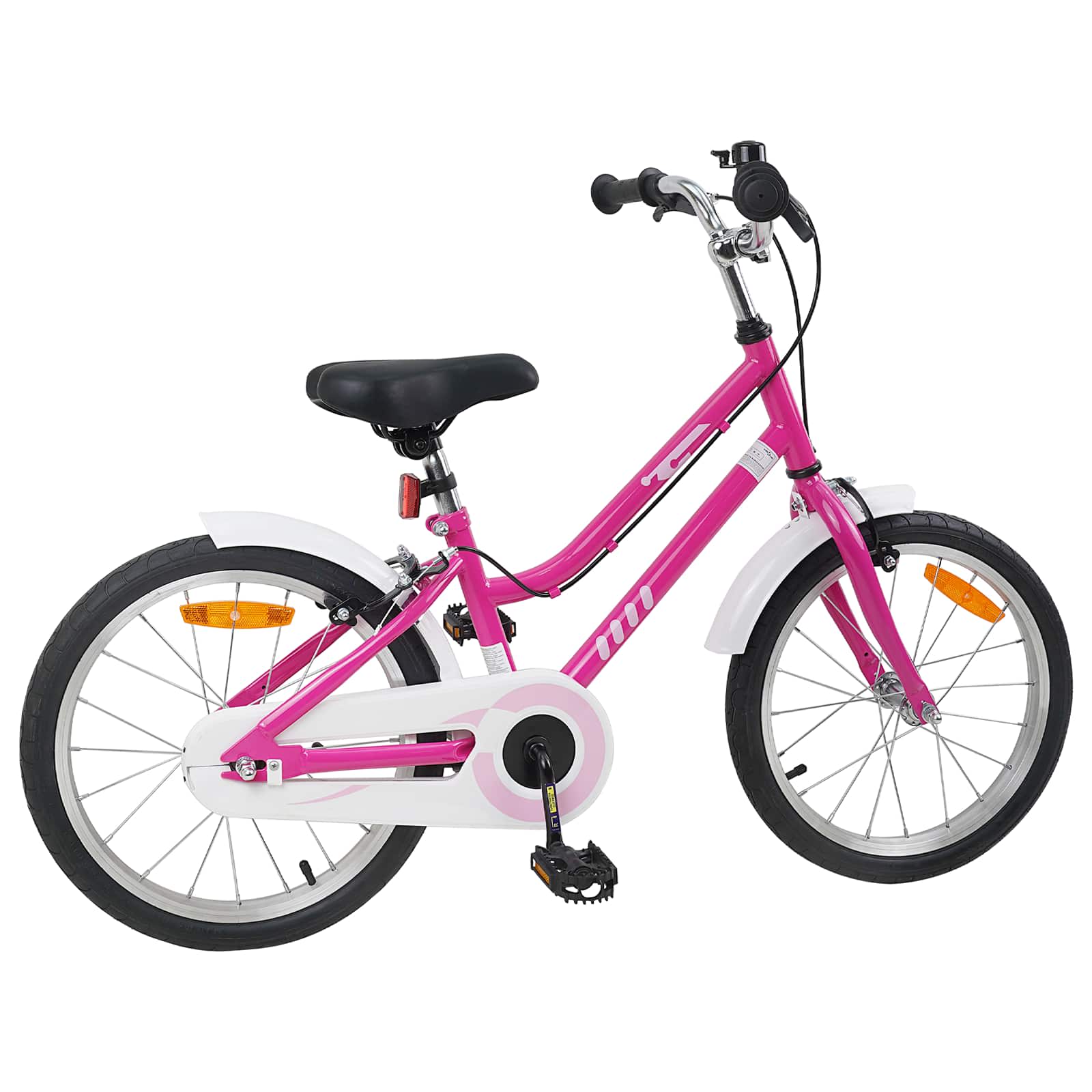 Laste Bike 18 Tolli 5-7 aastastele Roosa valge