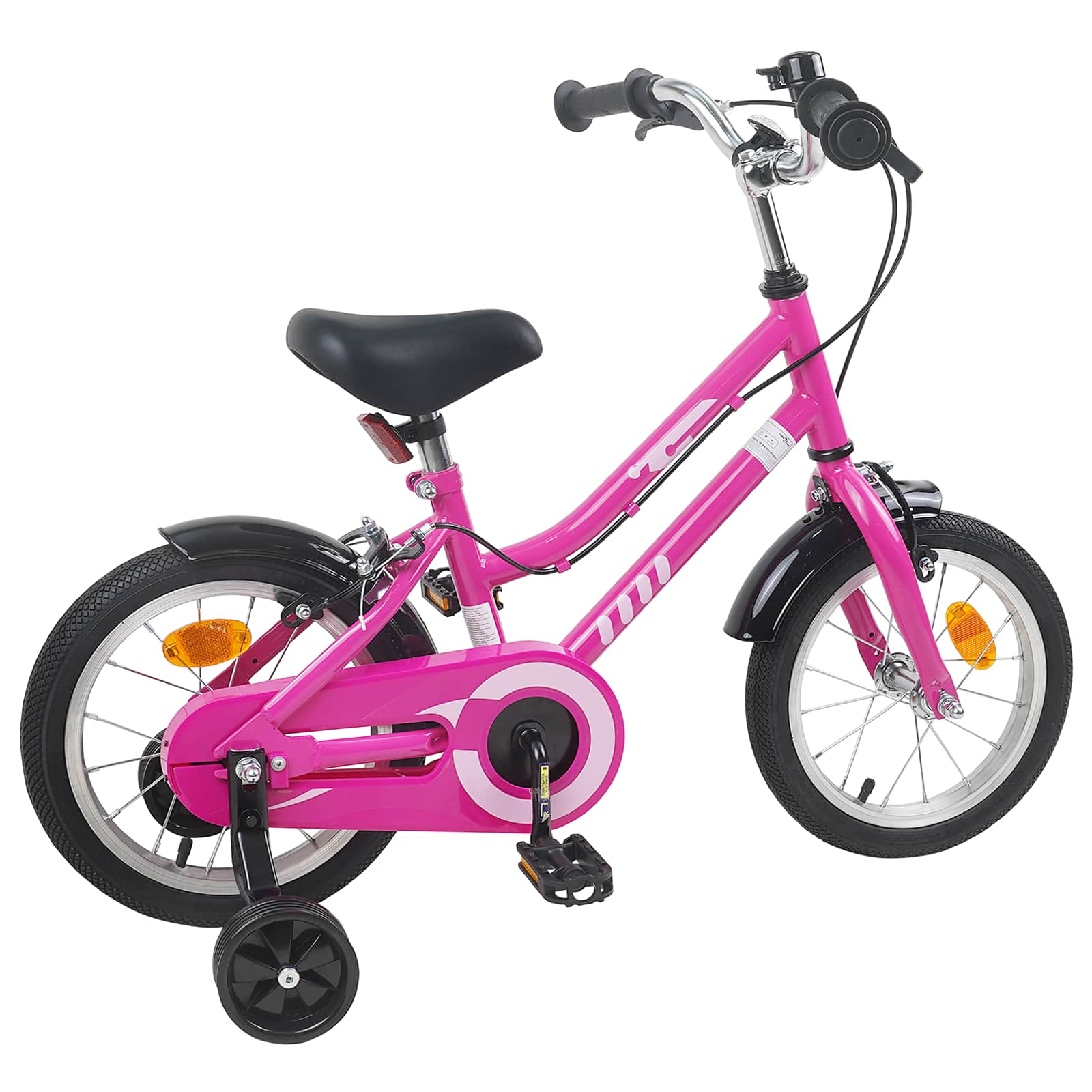 Laste Bike 16 Tolli 4–6 aastastele Roosa Must