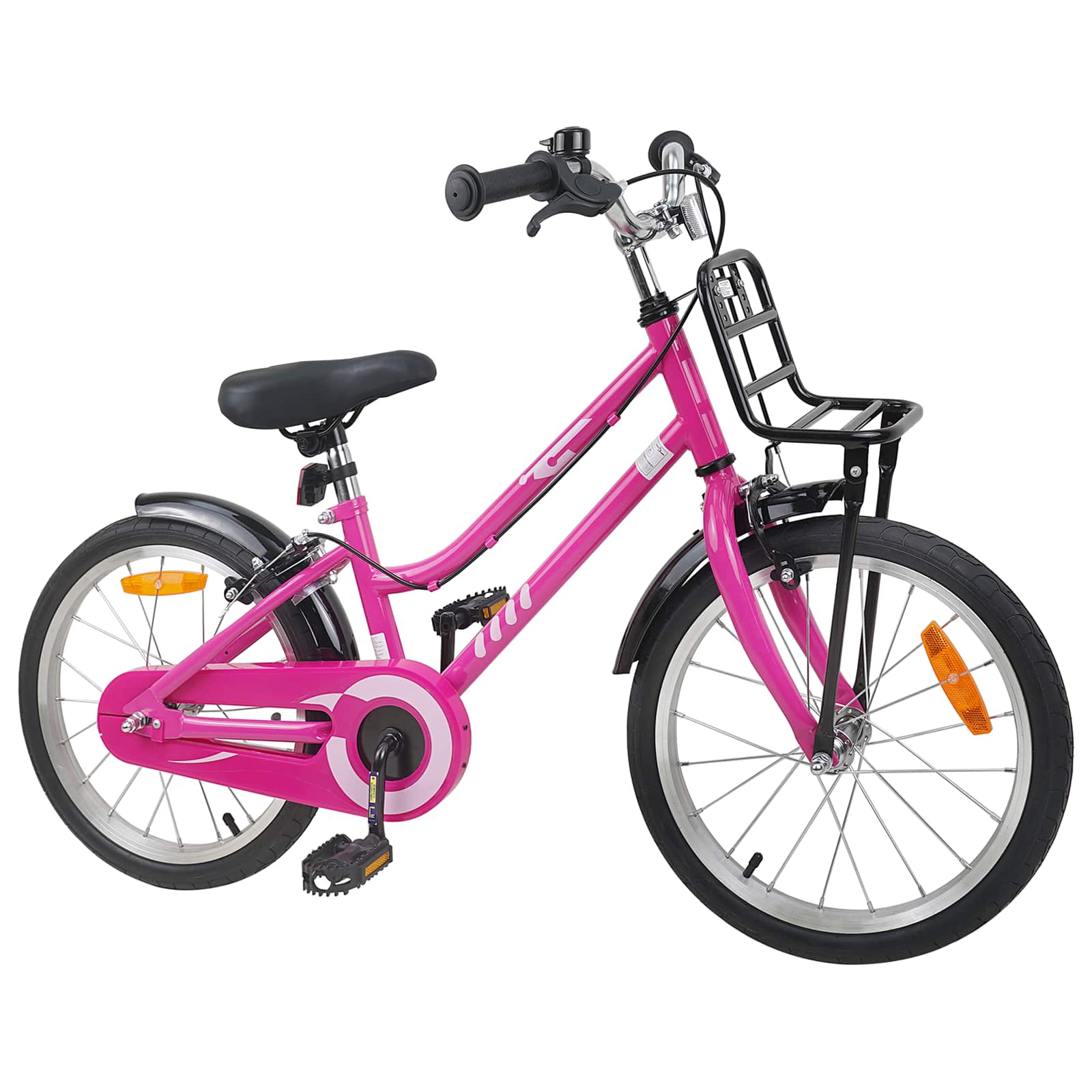 Laste Bike 18 Tolli 5-7 aastastele Roosa ja Must