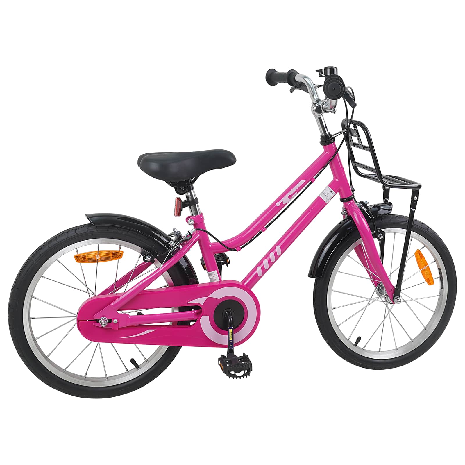 Laste Bike 18 Tolli 5-7 aastastele Roosa ja Must