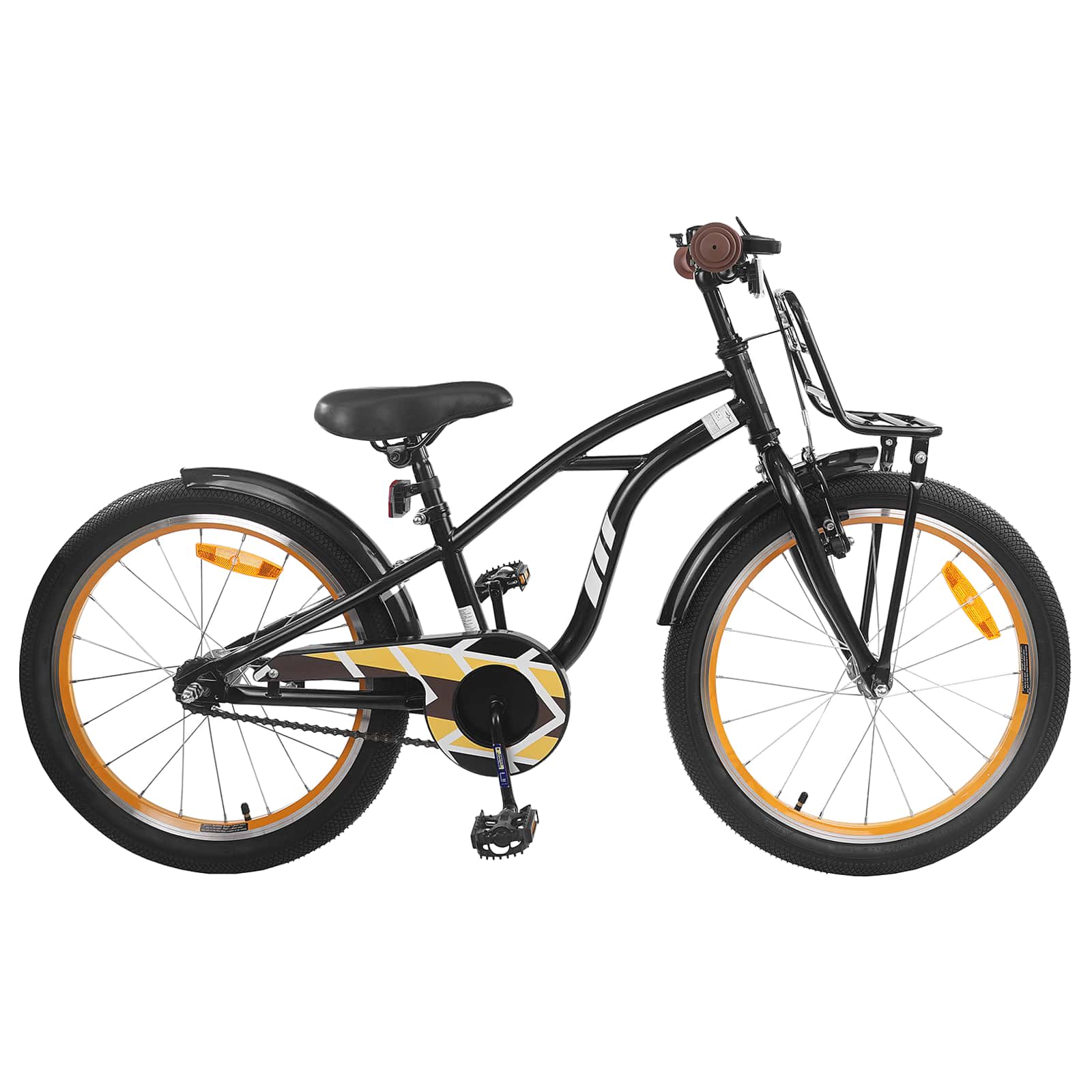 Laste Bike 18 Tolli 5-7 aastastele Must