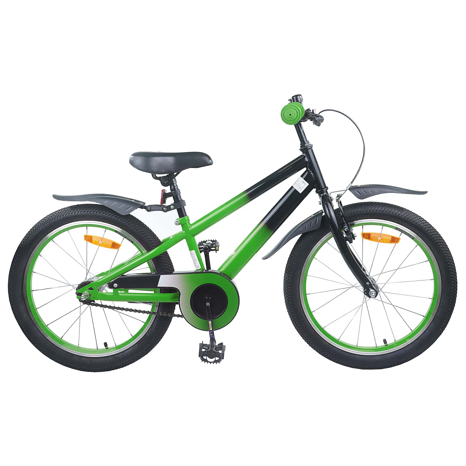 Laste Bike 20 Tolli vanuses 6-11 aastat Roheline must