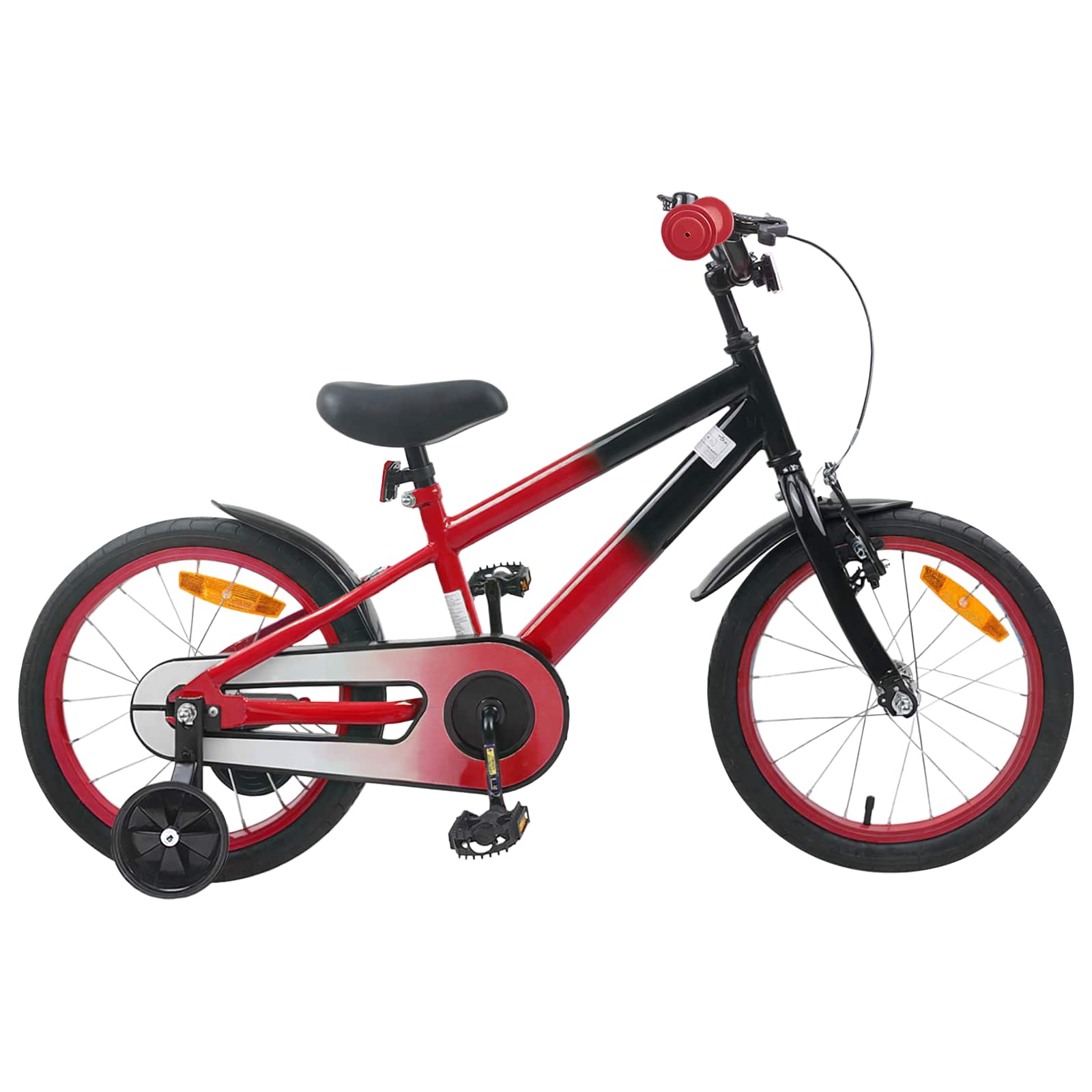 Laste Bike 16 Tolli 4-6 aastastele Punane must