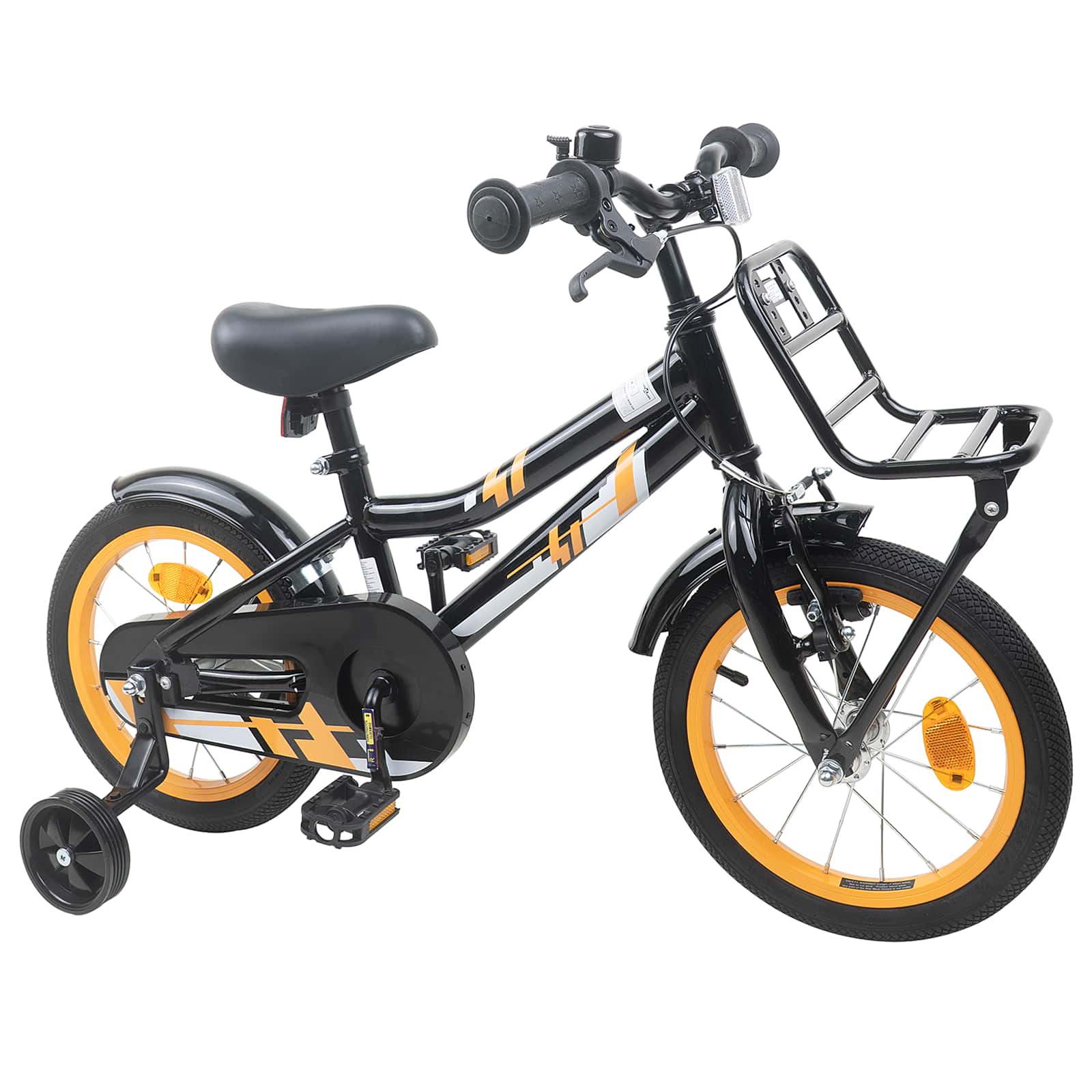 Laste Bike 14 Tolli 3-5 Aastat Oranž ja Must