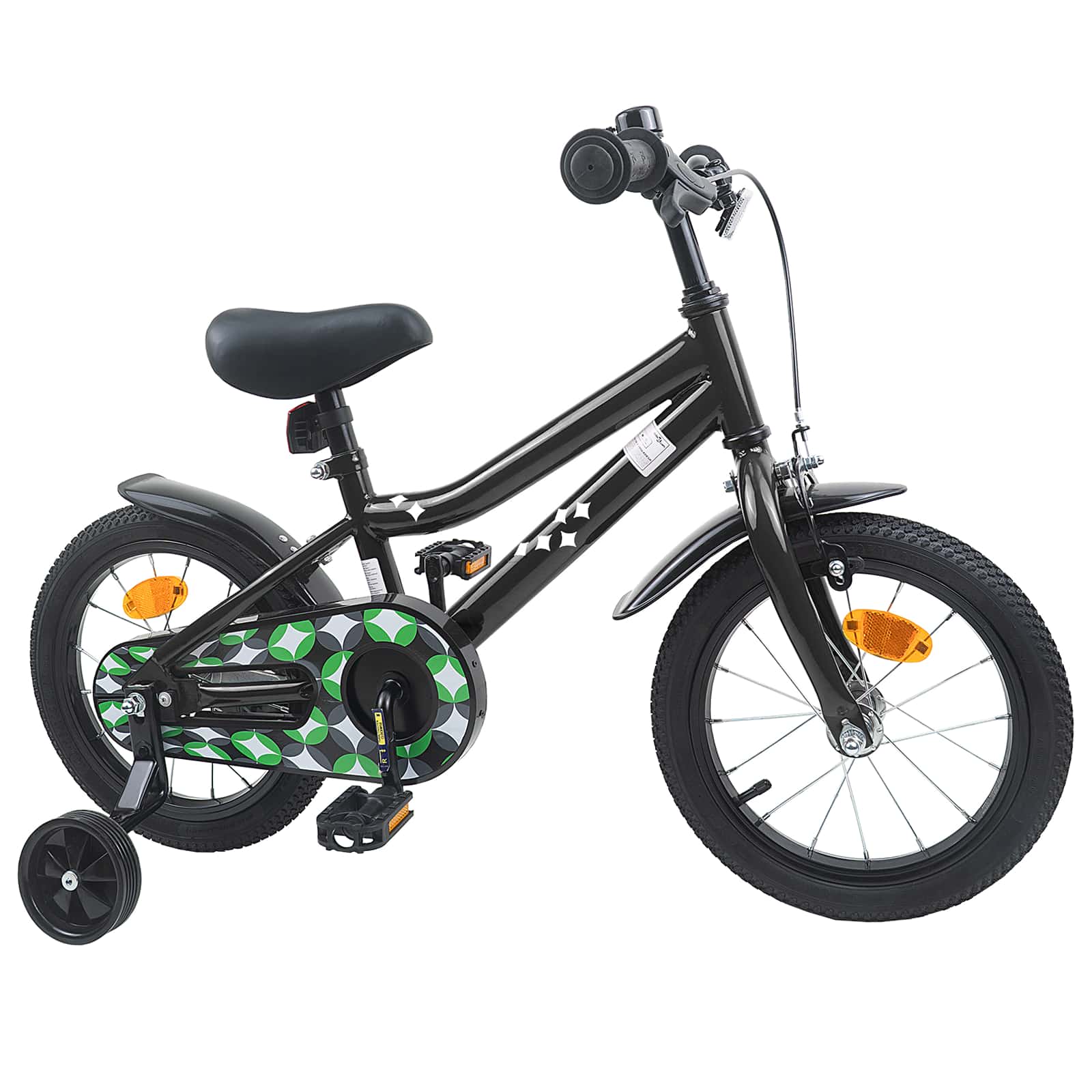 Laste Bike 14 Tolli 3-5 Aastat Must