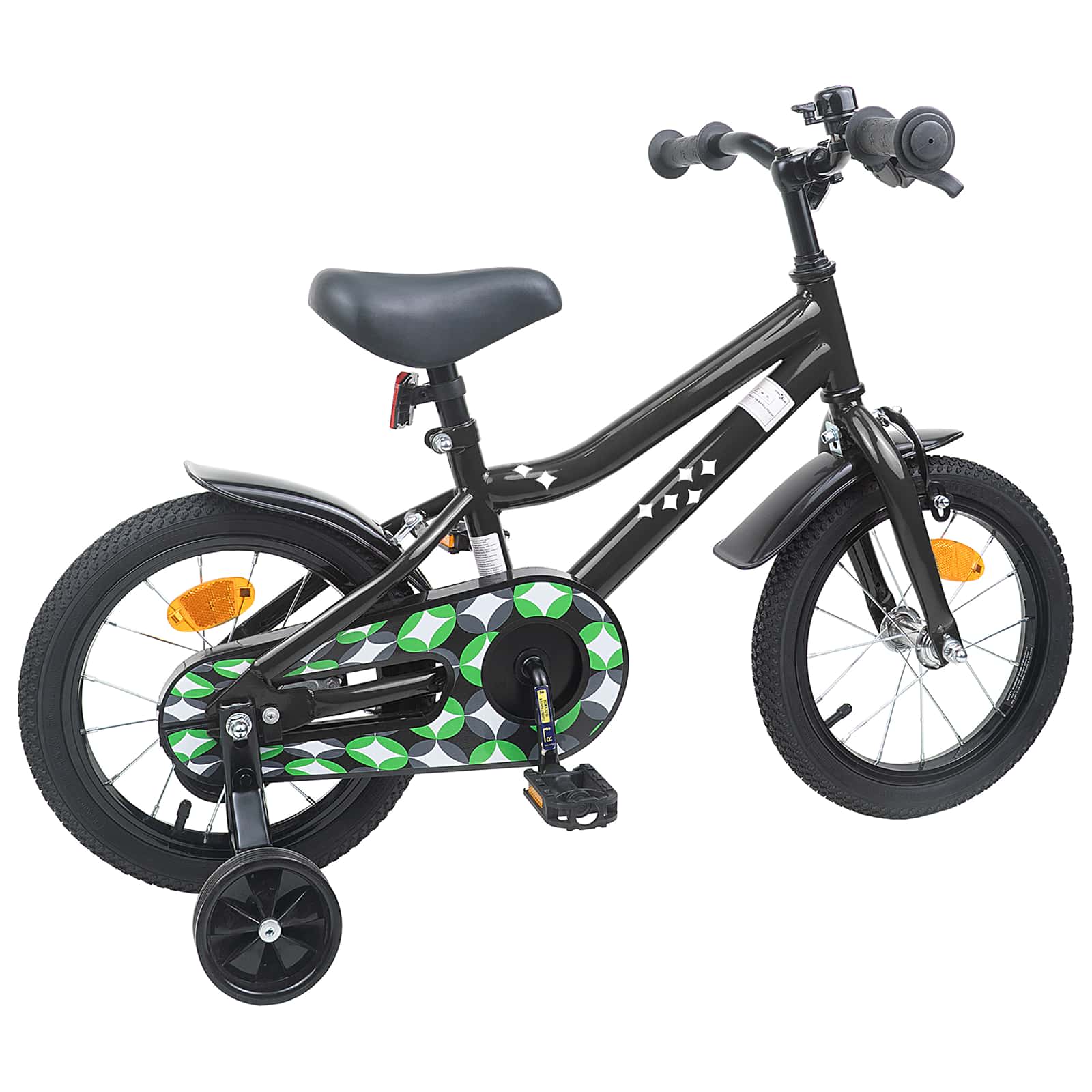 Laste Bike 14 Tolli 3-5 Aastat Must