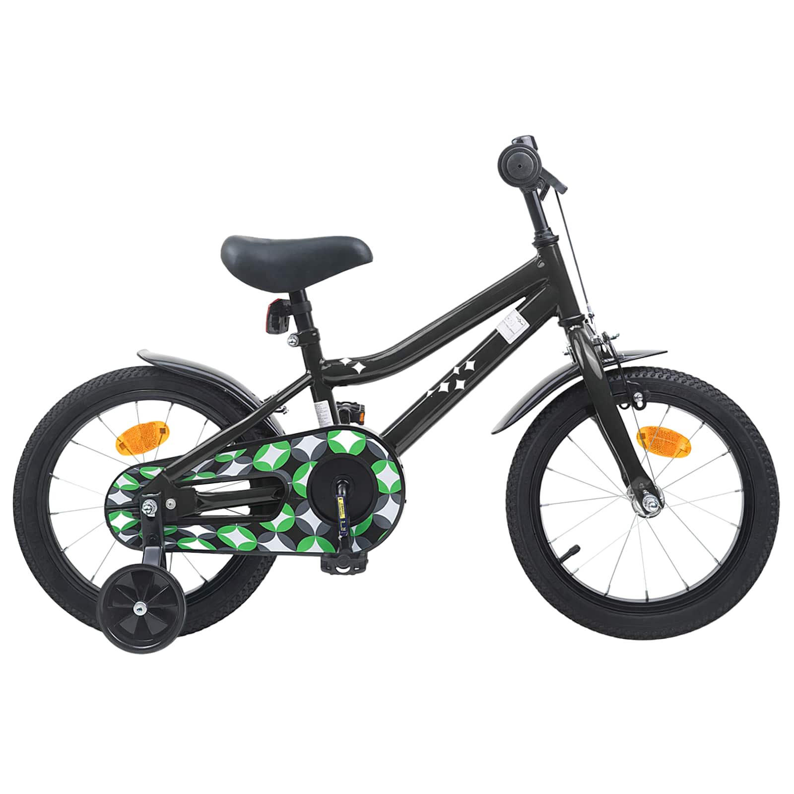 Laste Bike 16 Tolli 4–6 aastastele Must