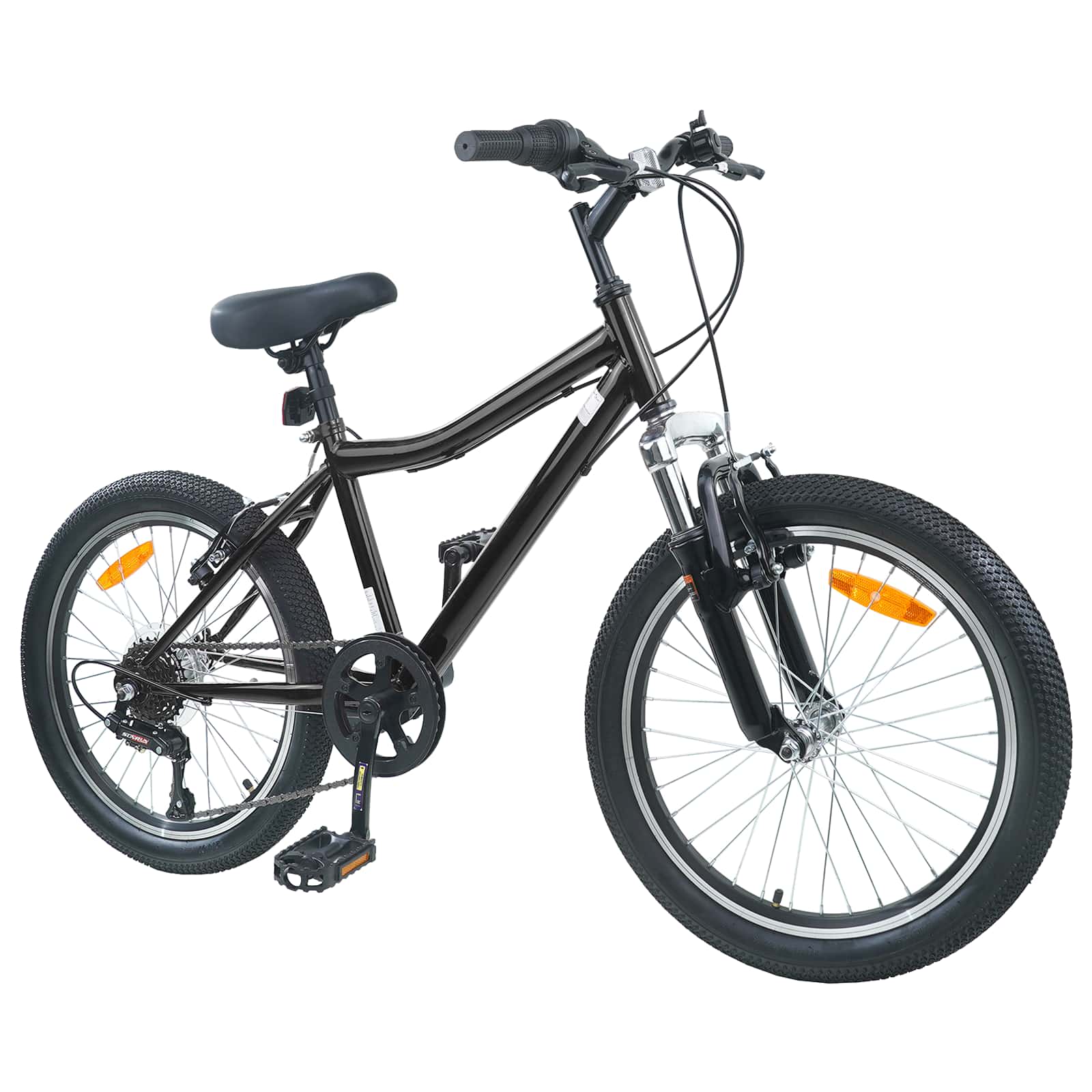 Laste Bike 20 Tolli 6-Kiirus vanuses 6-11 aastat Must