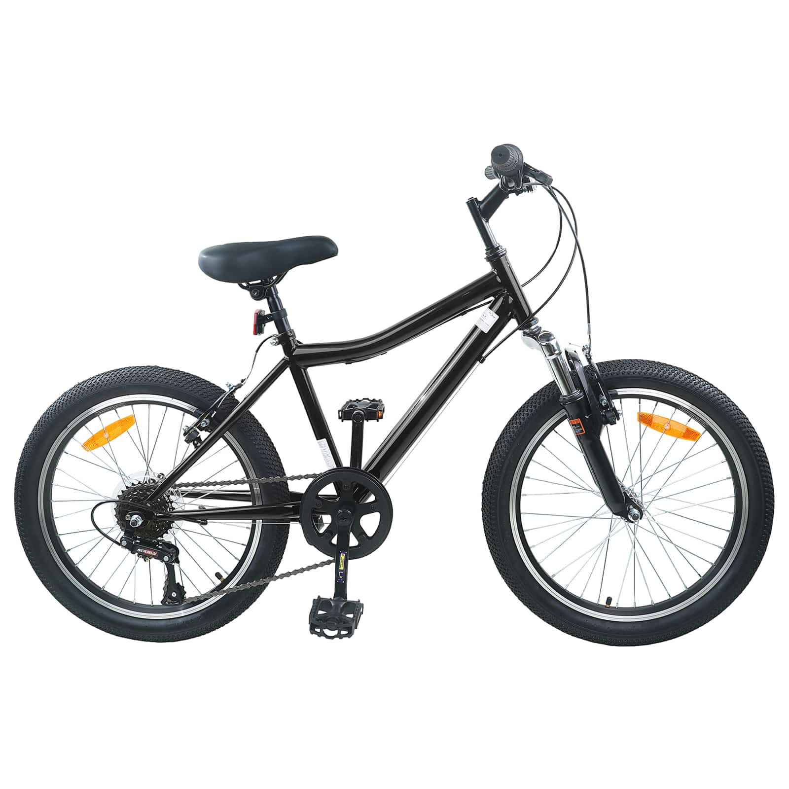 Laste Bike 20 Tolli 6-Kiirus vanuses 6-11 aastat Must