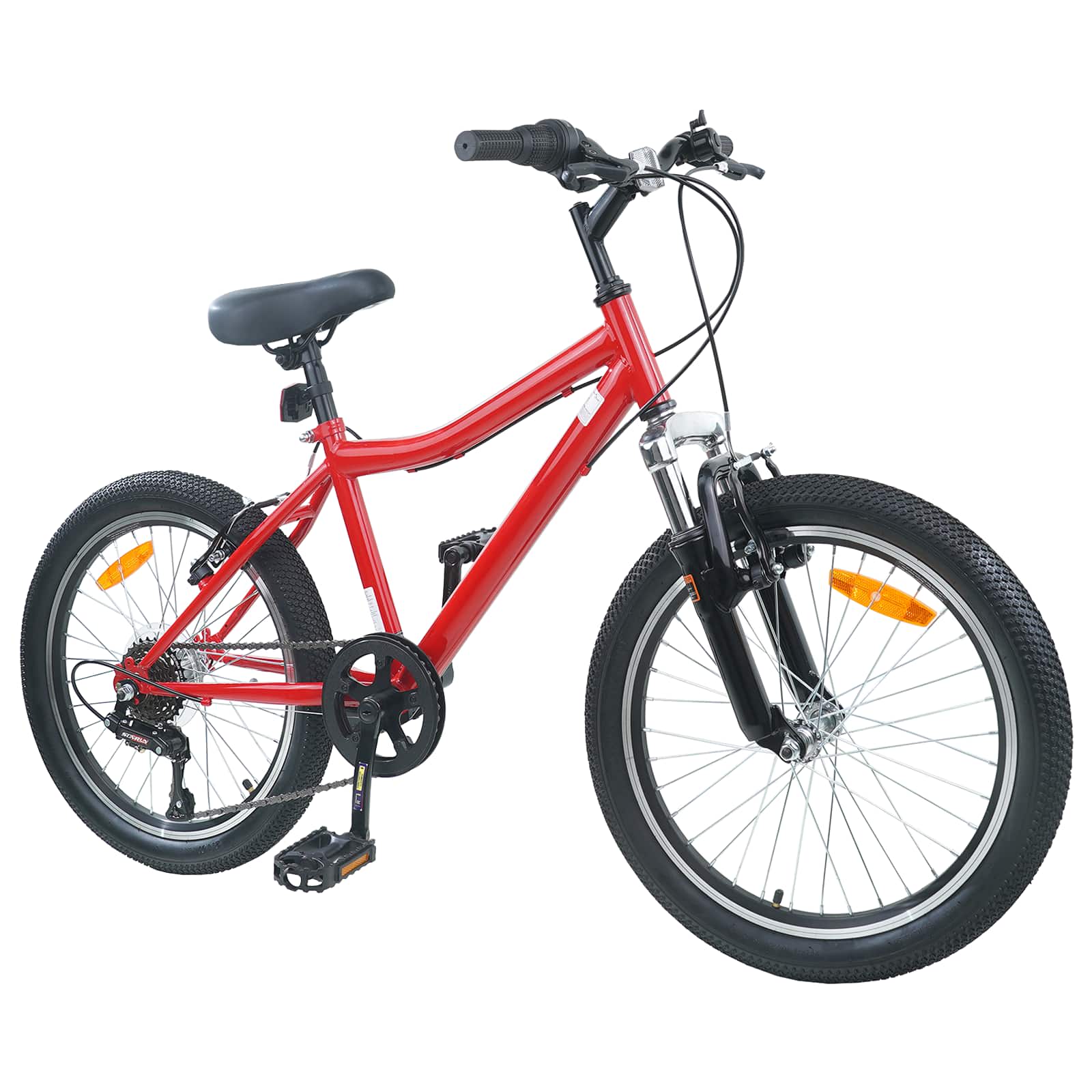 Laste Bike 24 Tolli 6-Kiirus 8-12 aastastele Punane