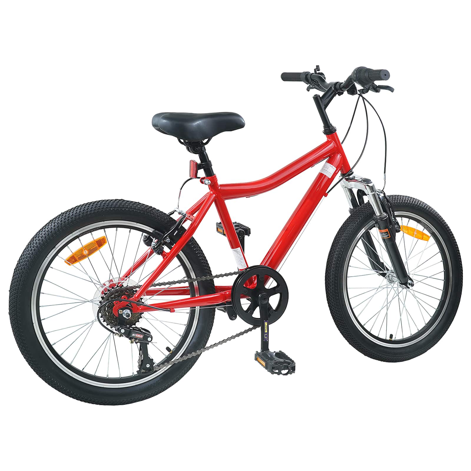Laste Bike 24 Tolli 6-Kiirus 8-12 aastastele Punane