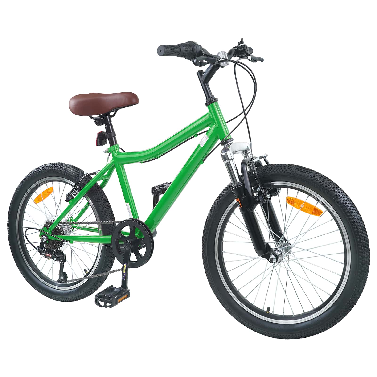 Laste Bike 24 Tolli 6-Kiirus 8-12 aastastele Roheline
