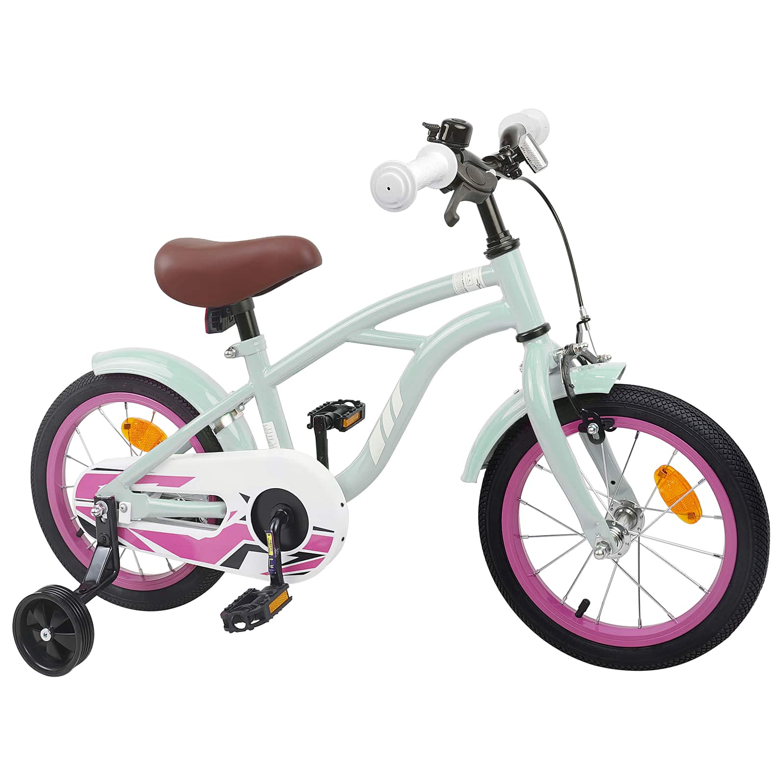 Laste Bike 16 Tolli 4-6 aastastele Hele roheline