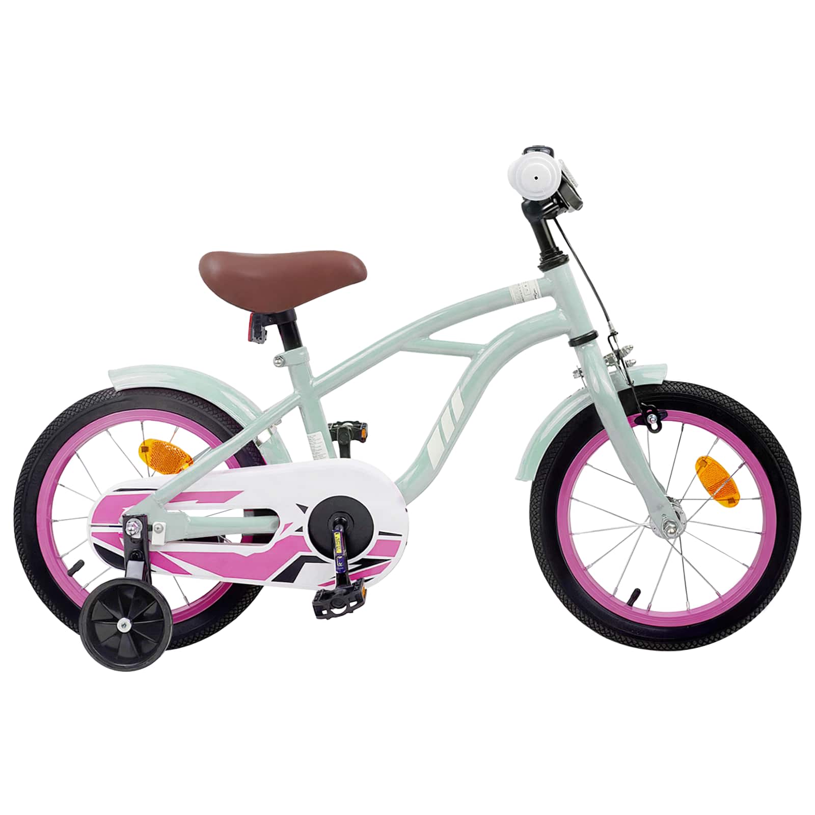 Laste Bike 16 Tolli 4-6 aastastele Hele roheline
