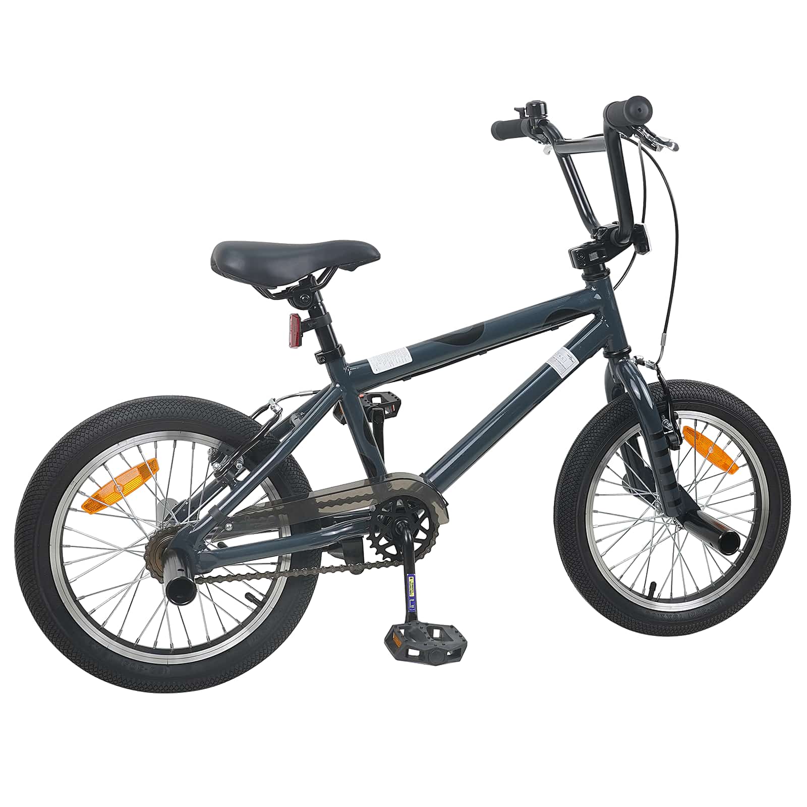 BMX Bike 16 Tolli 5-8 aastastele Tumehall
