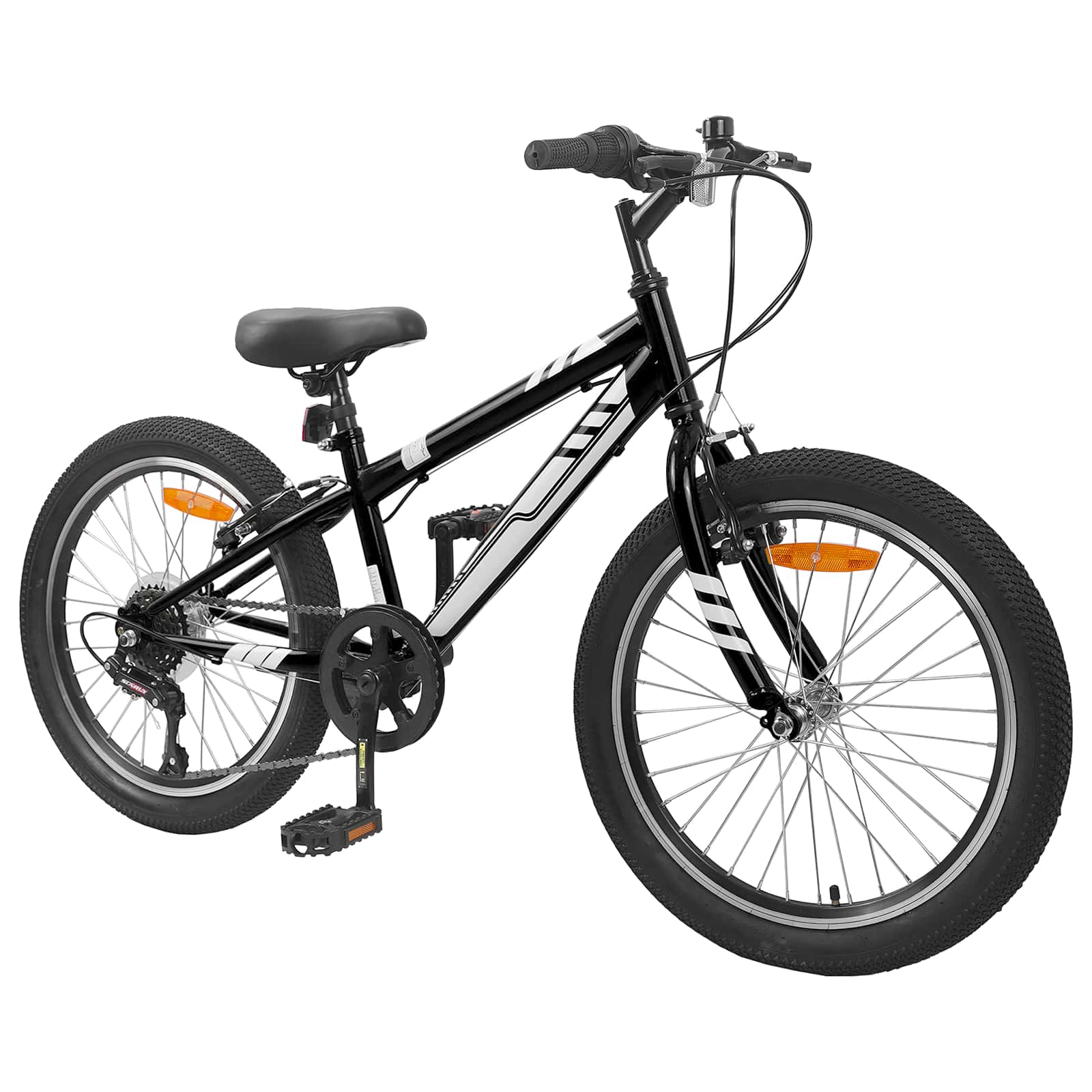Mägi Bike 20 Tolli 6-Kiirus 5-8 aastastele Must