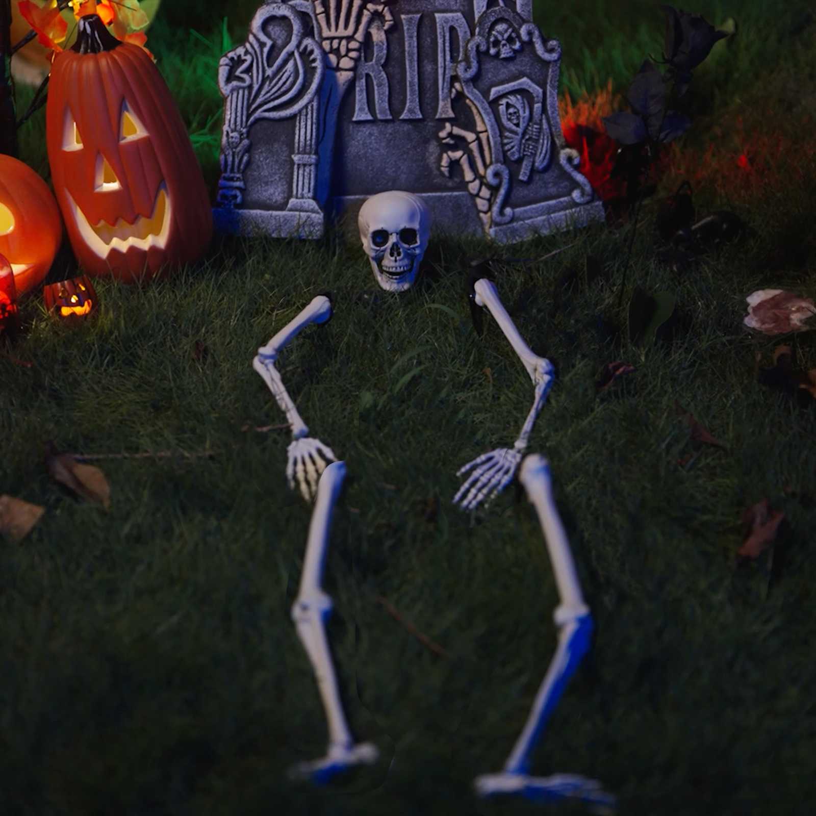 Halloween Skelett koos Maastepööristega Valge 45,5 x 13 cm