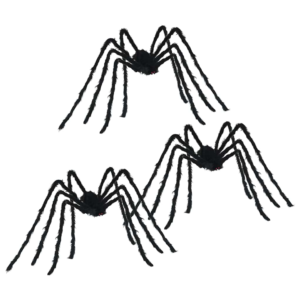 Halloweeni Ämblik Kaunistus 3 tk Must 200 cm Polüester ja teras