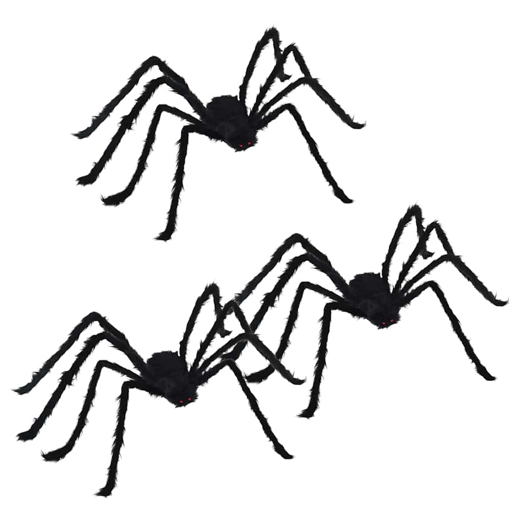 Halloweeni Ämblik Kaunistus 3 tk Must 150 cm Polüester ja teras