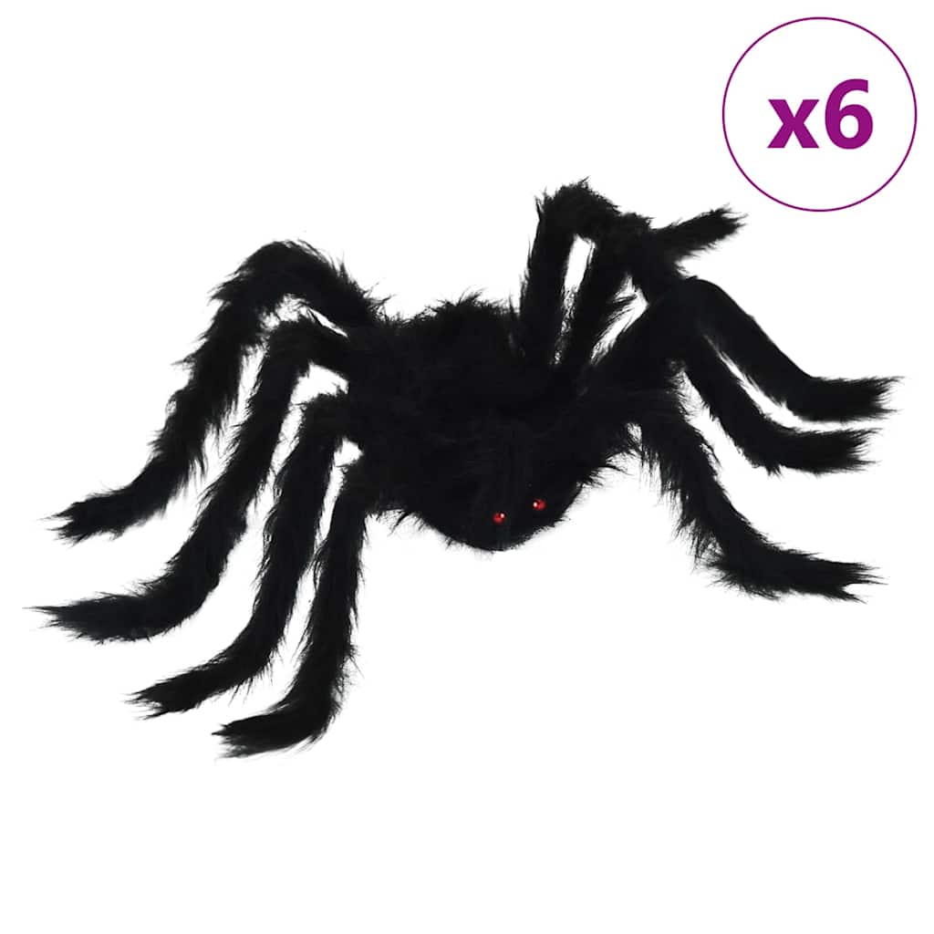 Halloweeni Ämblik Kaunistus 6 tk Must 75 cm Polüester ja teras