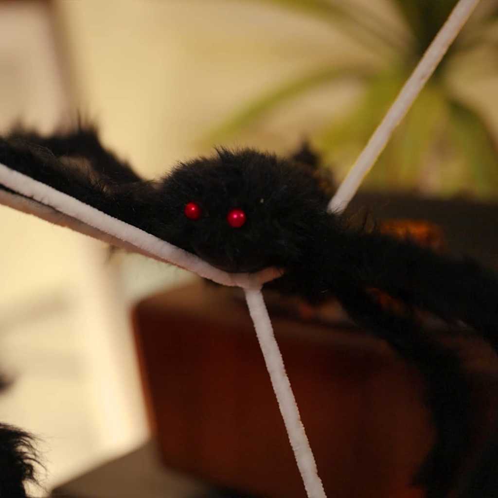Halloween Ämblik Dekoratsioon Võrkudega 2 tk Must ja valge