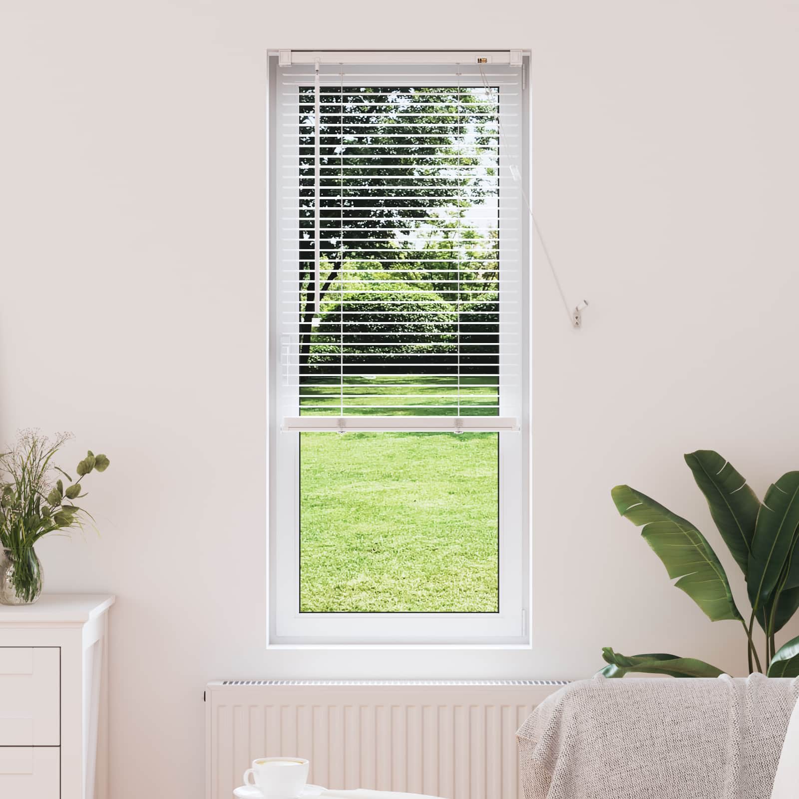 Veneetsia rulo Valge 150 x 60 cm 25 mm PVC