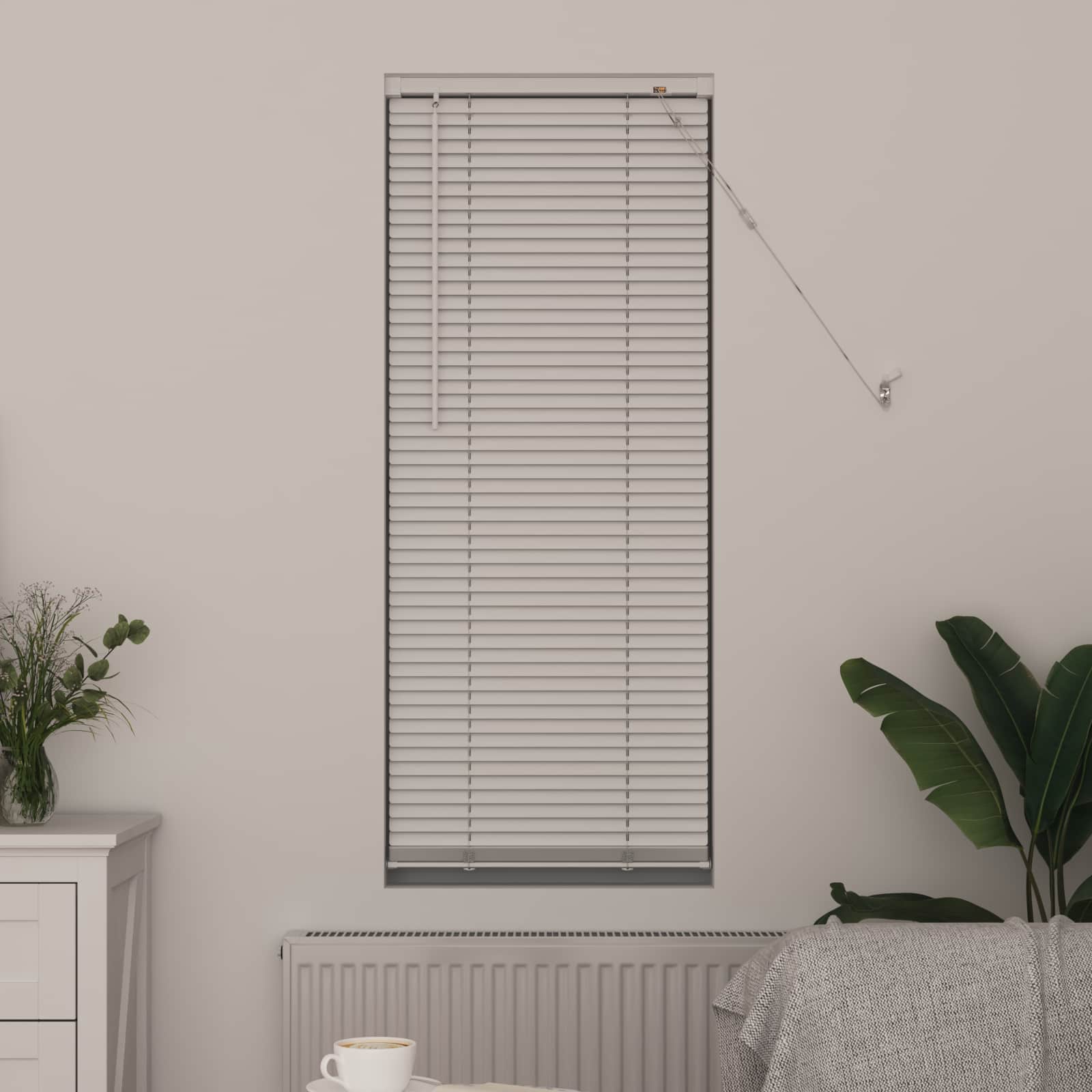 Veneetsia rulo Valge 150 x 60 cm 25 mm PVC