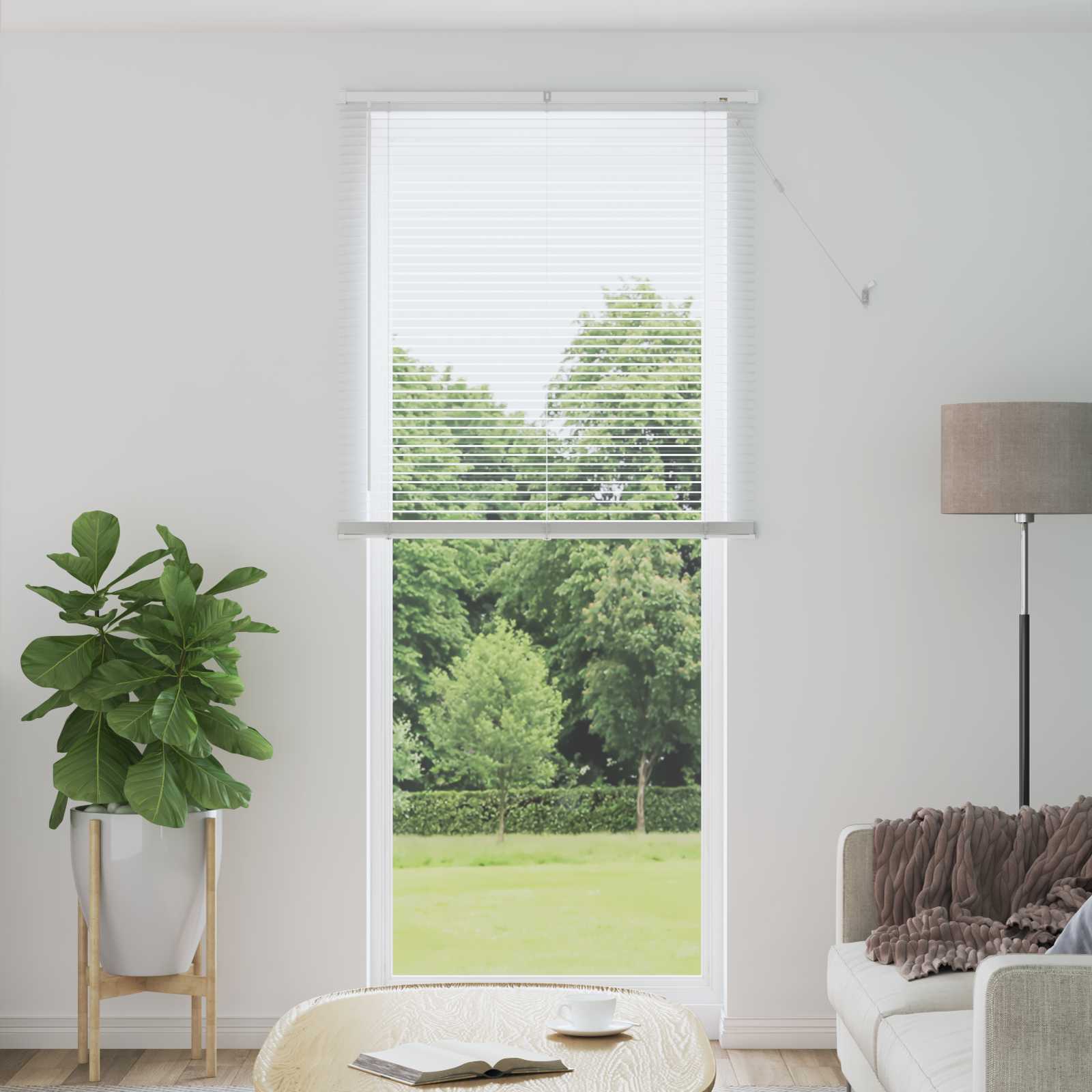 Veneetsia rulo Valge 213 x 80 cm 25 mm PVC