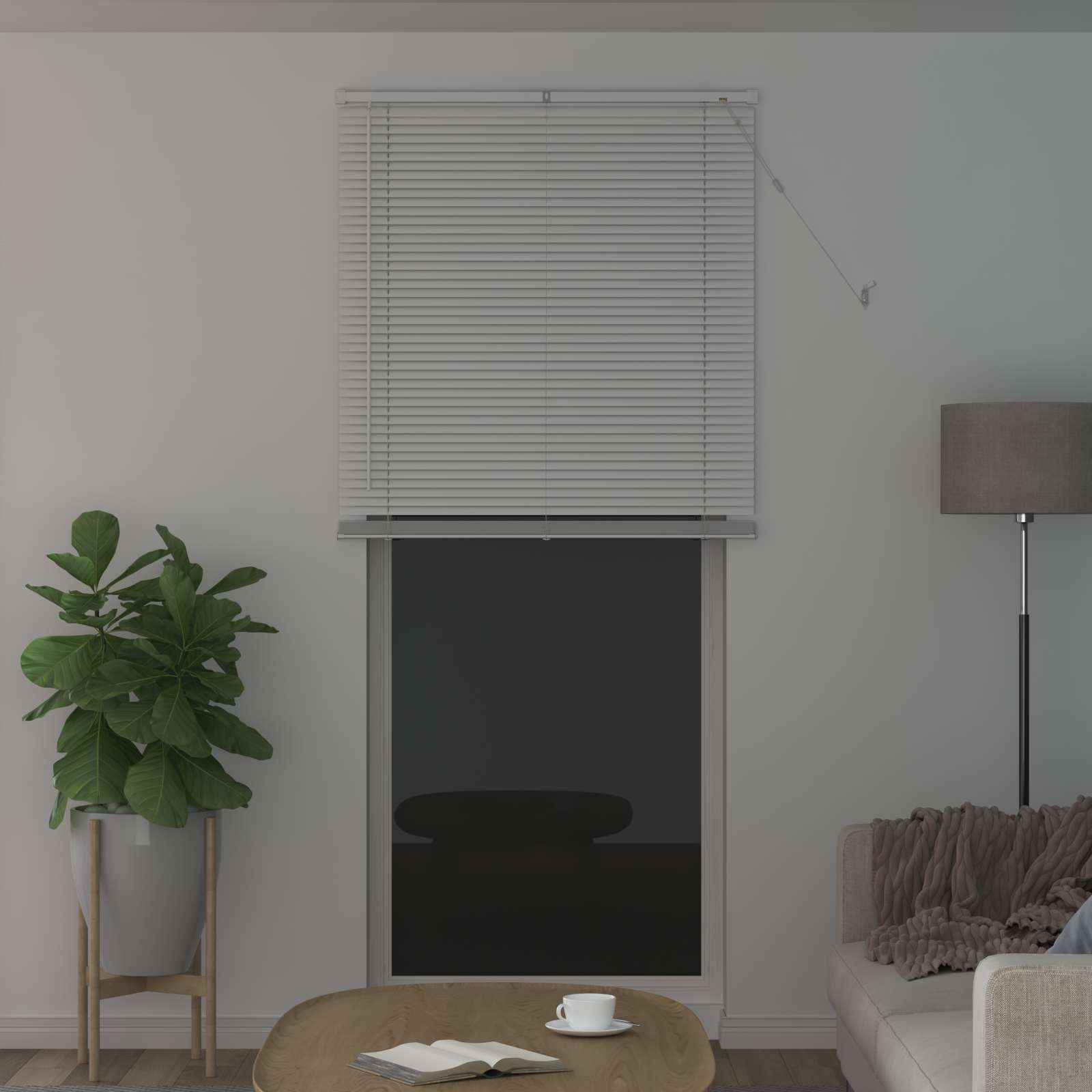 Veneetsia rulo Valge 213 x 80 cm 25 mm PVC