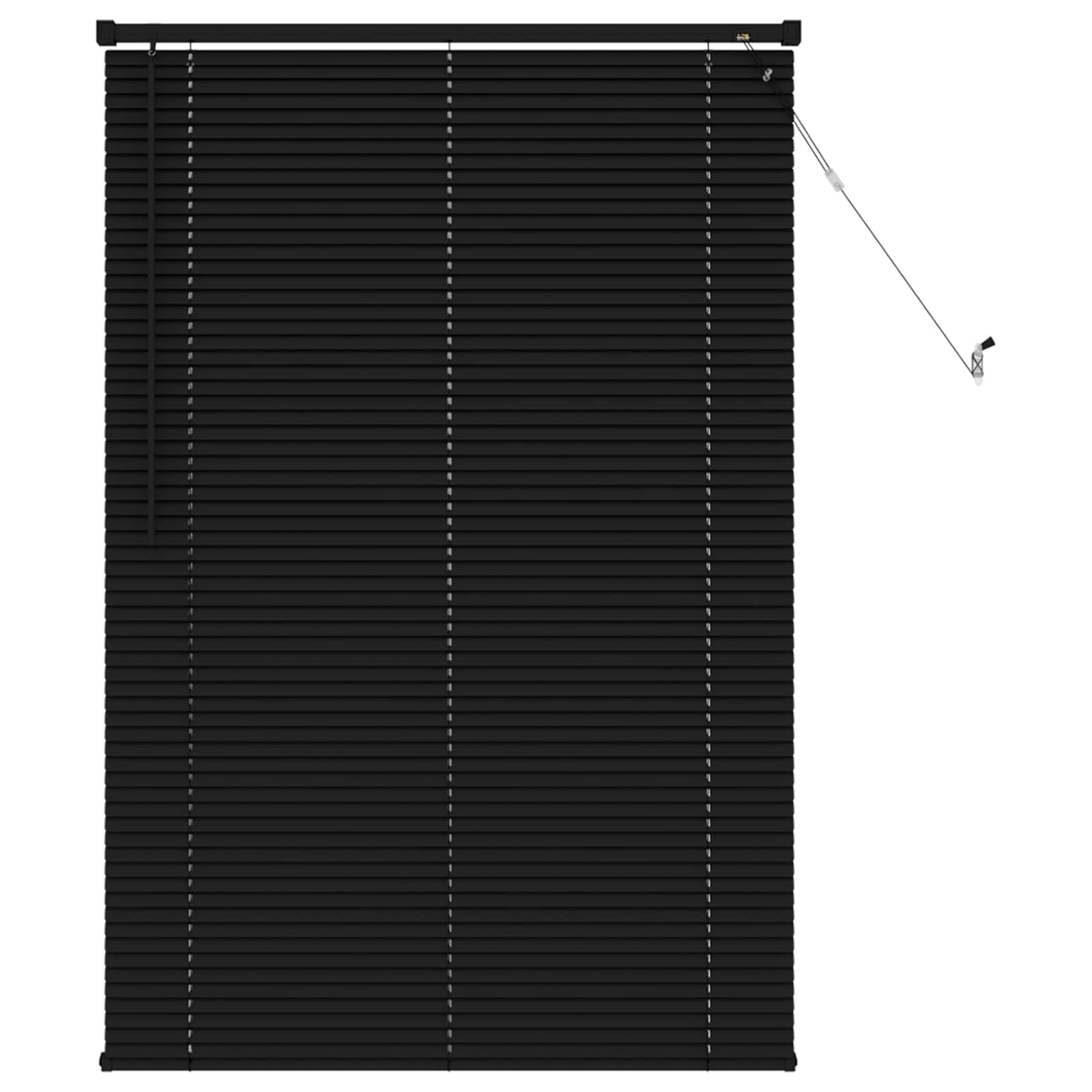 Veneetsia rulo Must 150 x 100 cm 25 mm PVC