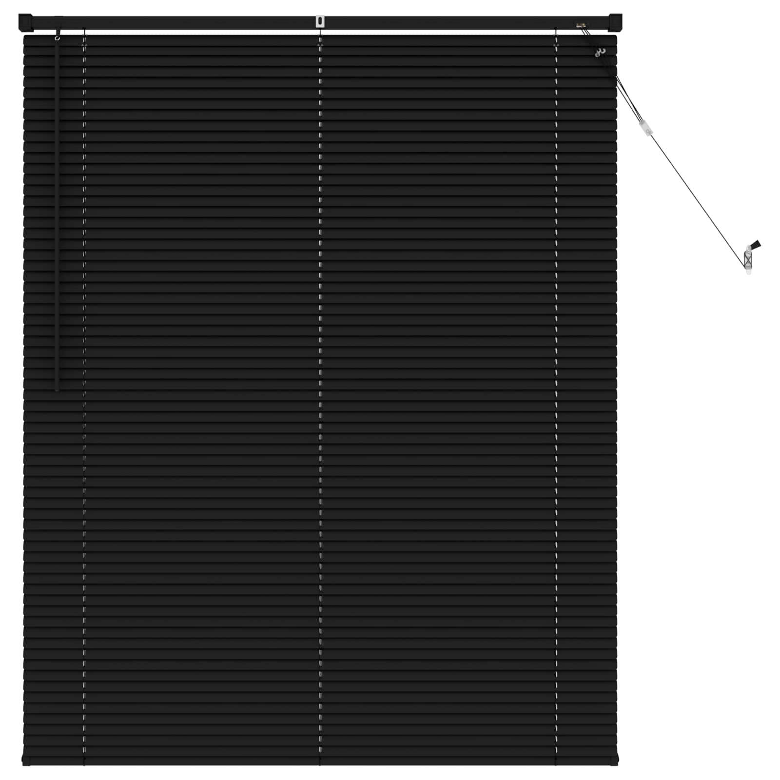 Veneetsia rulo Must 150 x 110 cm 25 mm PVC